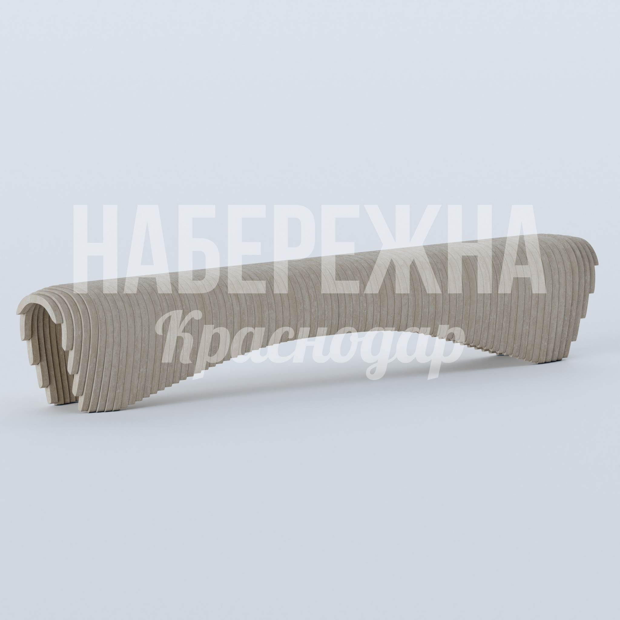 Лавочка Nulgeb — купить, MAF-23.102-3 | Набережна Лавочка Nulgeb - купить, 360x2340x430 мм, Стеклопластик