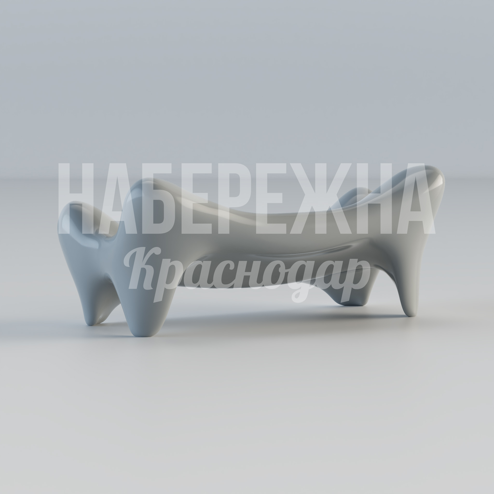 Диван-Лавочка Suej - заказать, Скамейки, Бетон, Подсветка