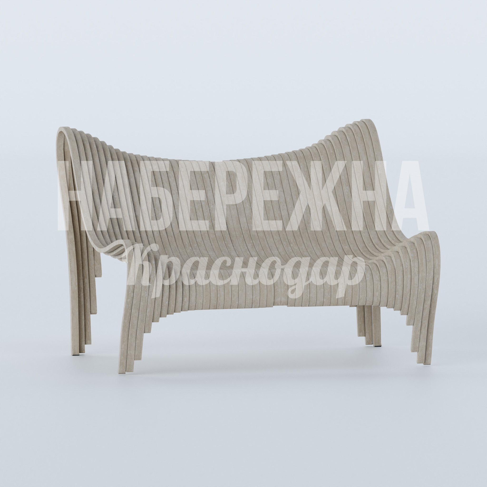 Скамейка Almislay — купить, MAF-23.117 | Набережна Скамейка Almislay - купить, 1200x1300x930 мм, МПК