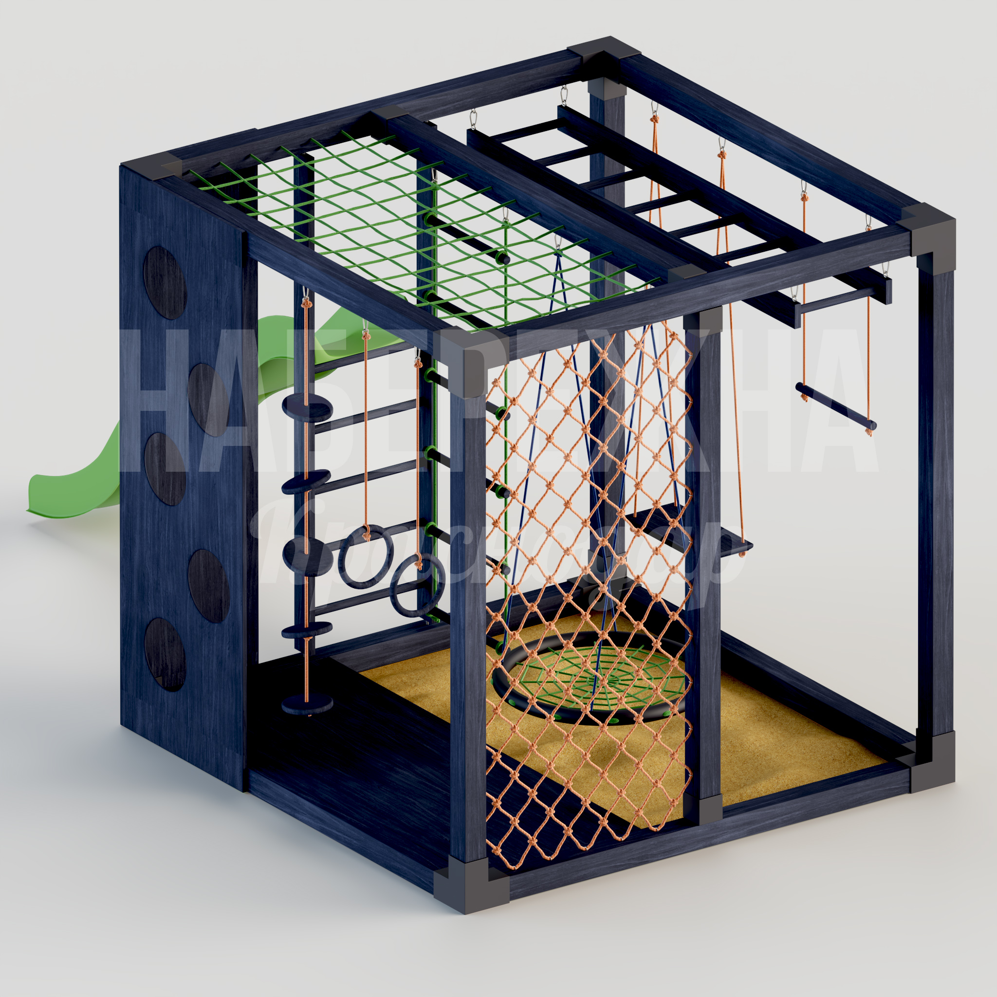 Лазалка с горкой Yuöldi - фото 2