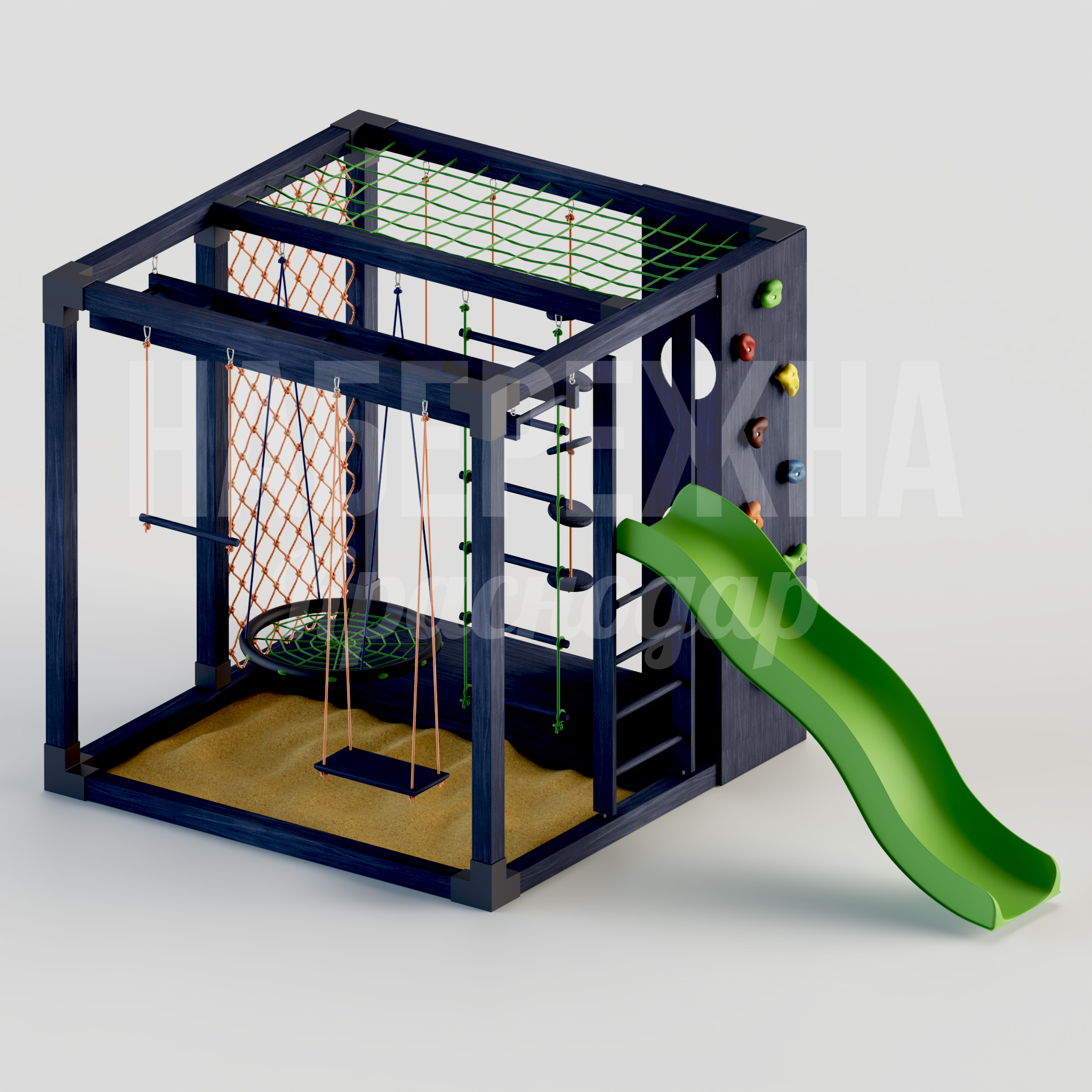 Лазалка с горкой Yuöldi - фото 1