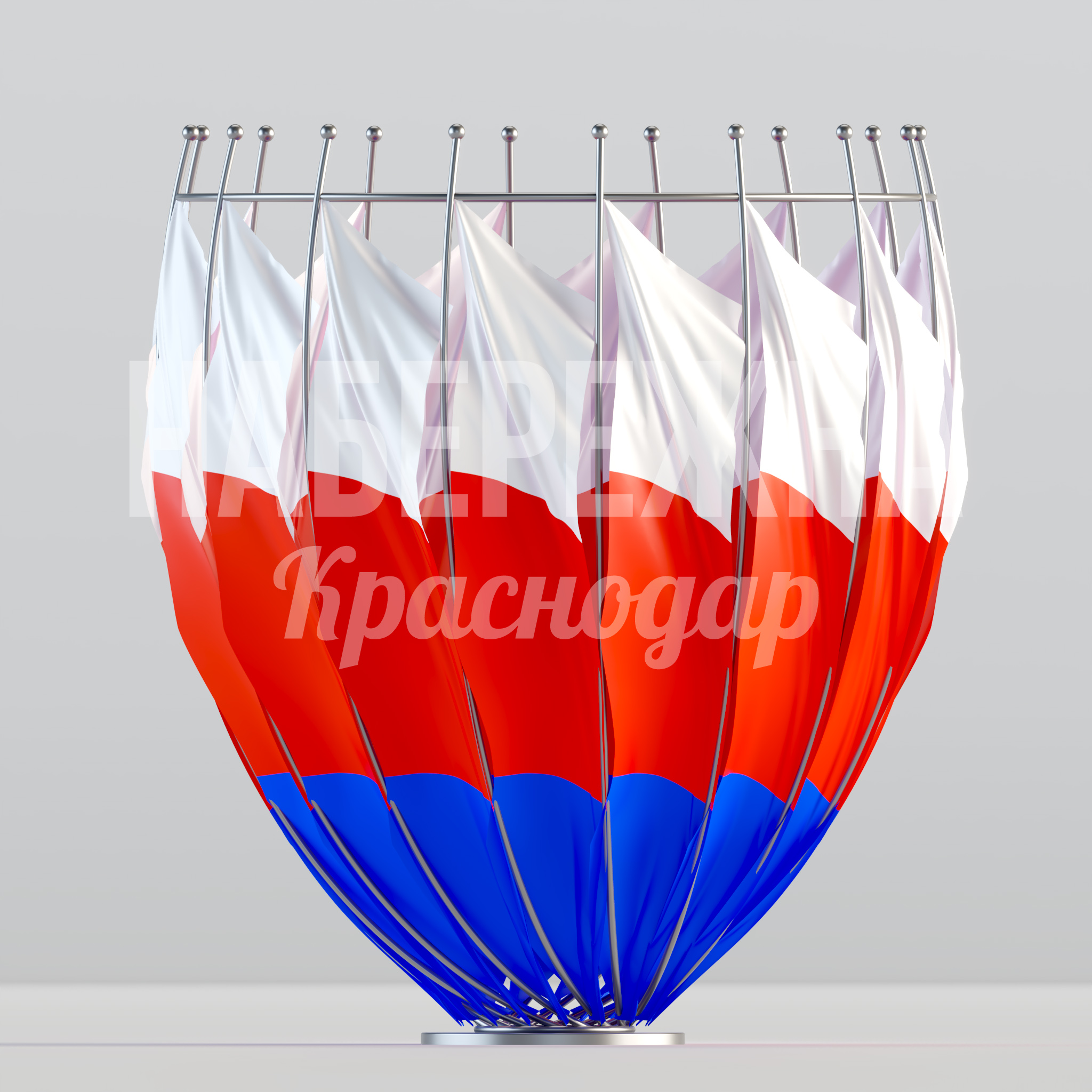 Флаговая композиция Juhrom — купить, MAF-24.061 | Набережна Флаговая композиция Juhrom - купить, 3100x3100x3500 мм, Металл