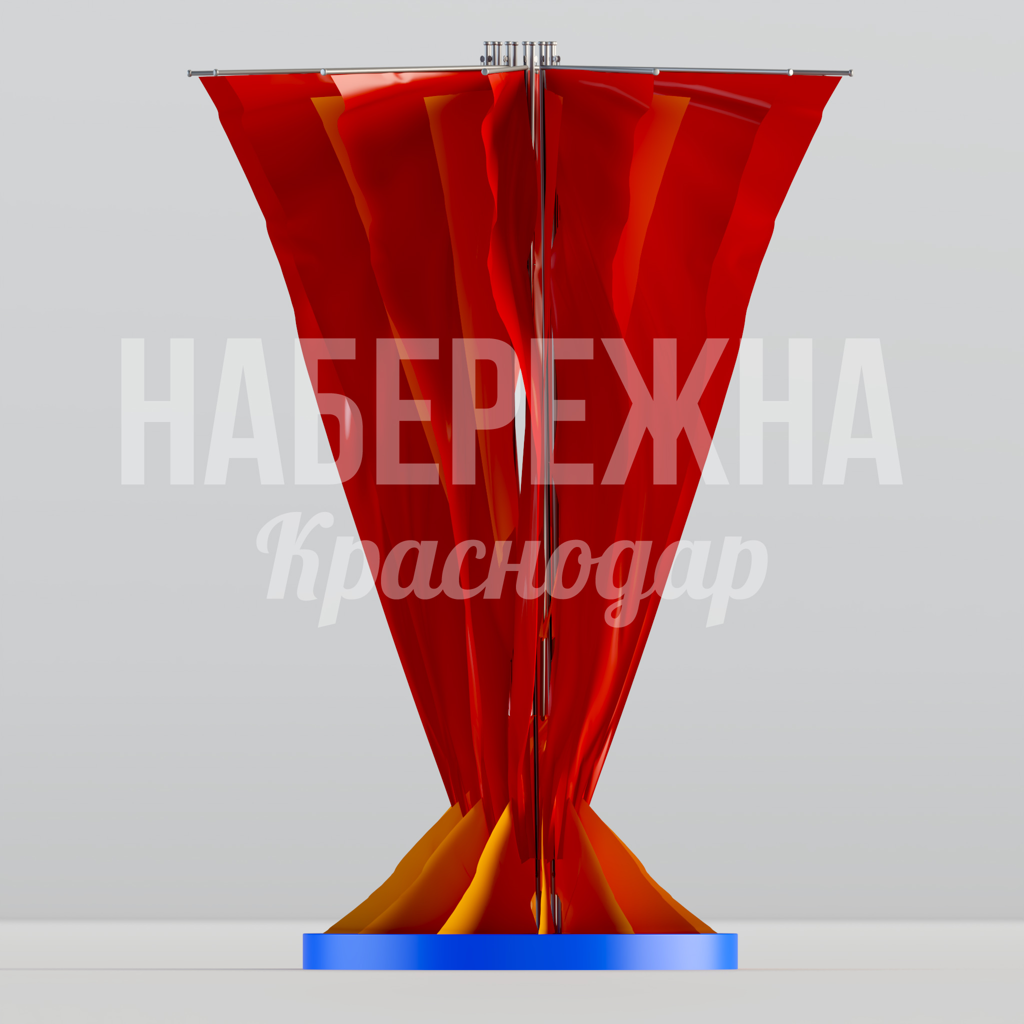 Флаговая композиция Epeey - купить, 5300x5300x7500 мм, Металл