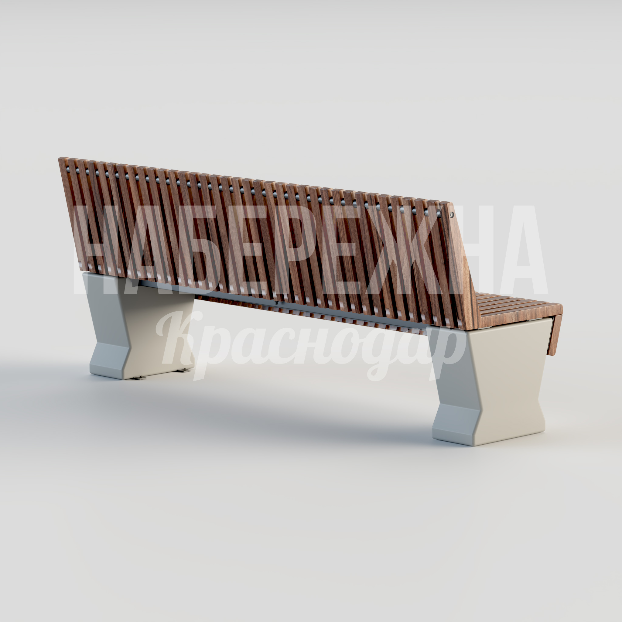 Скамейка Yölceib - заказать, Скамейки, Бетон, Дерево