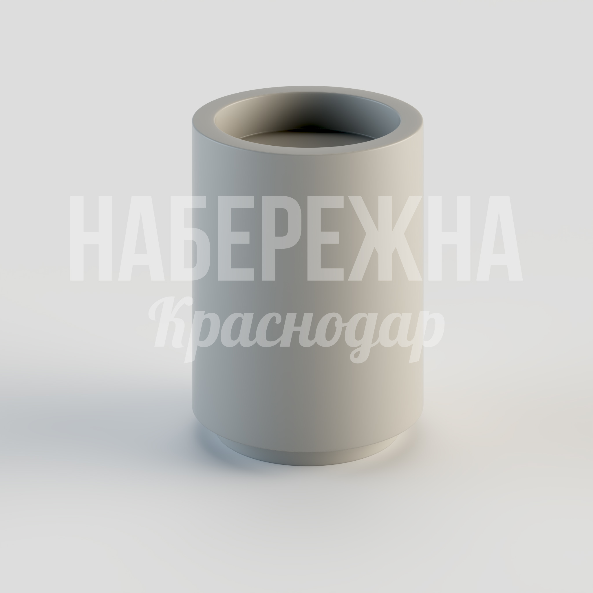 Вазон Jitorle 600x600x800 мм. MAF-24.115 Вазон из архитектурного бетона цилиндрической формы. Подходит для озеленения площадей, парков и общественных пространств.