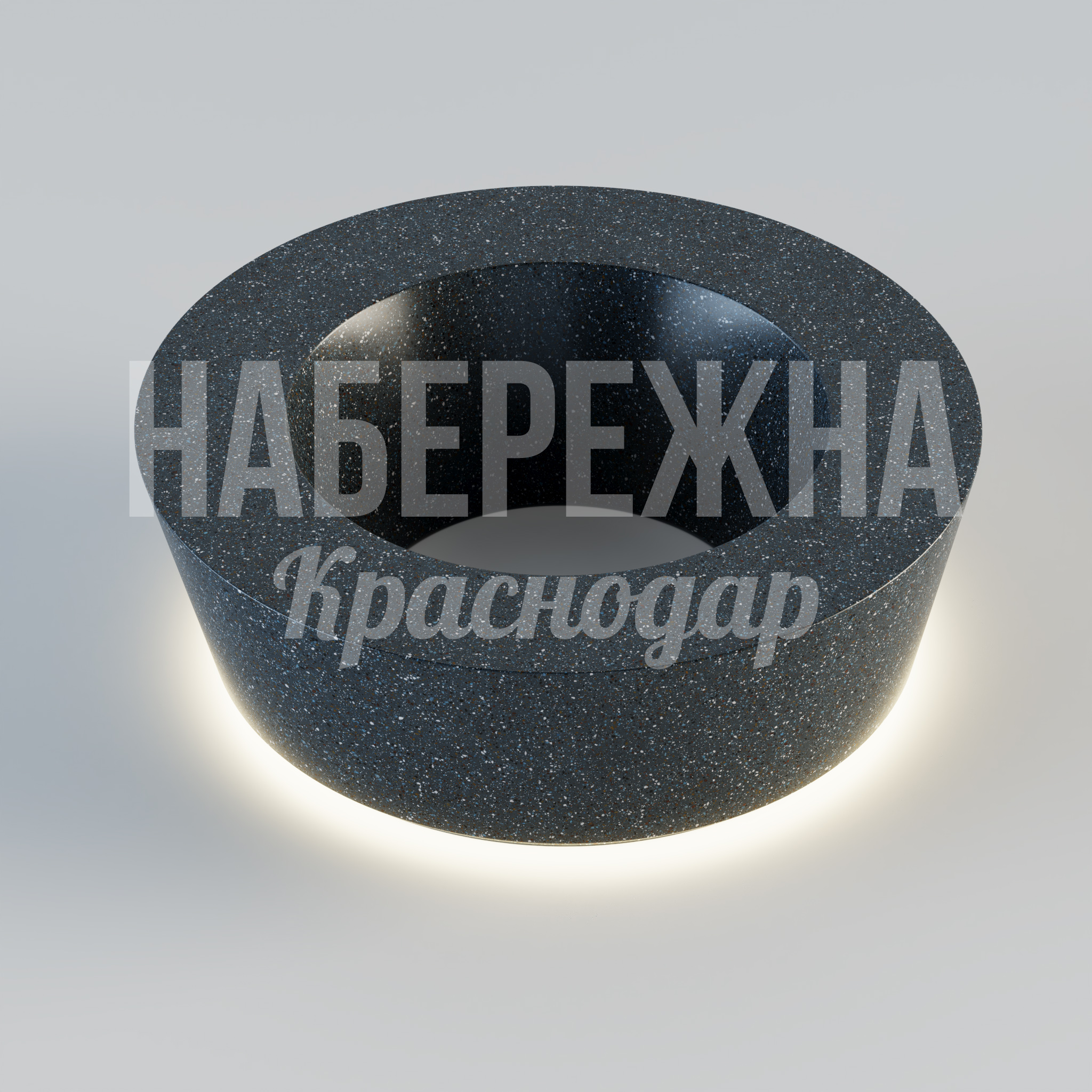 Вазон Påcgil с подсветкой - купить, 1670x1670x470 мм, Подсветка, МПК