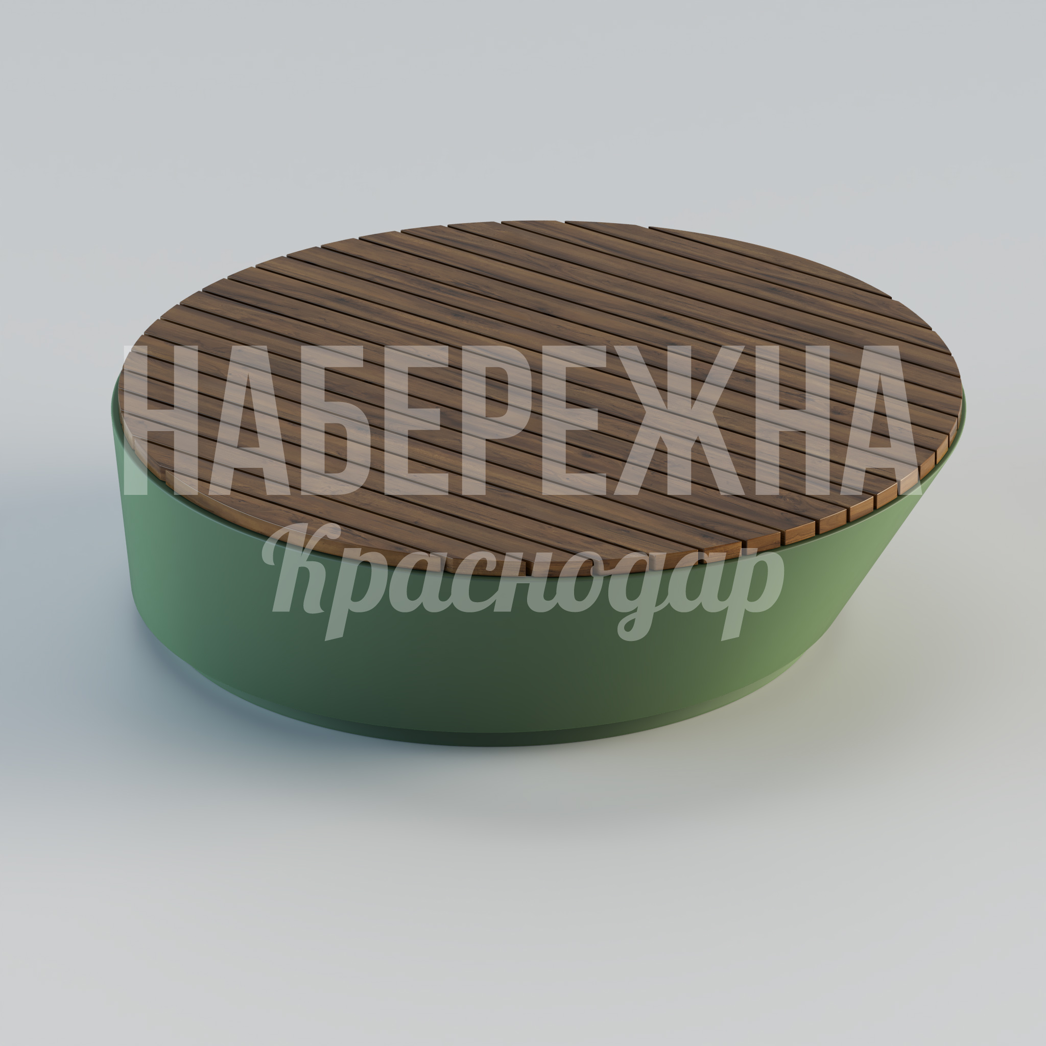 Лавочка Niifbu — купить, MAF-24.117-2 | Набережна Лавочка Niifbu - купить, 1670x1670x500 мм, Металл, Дерево