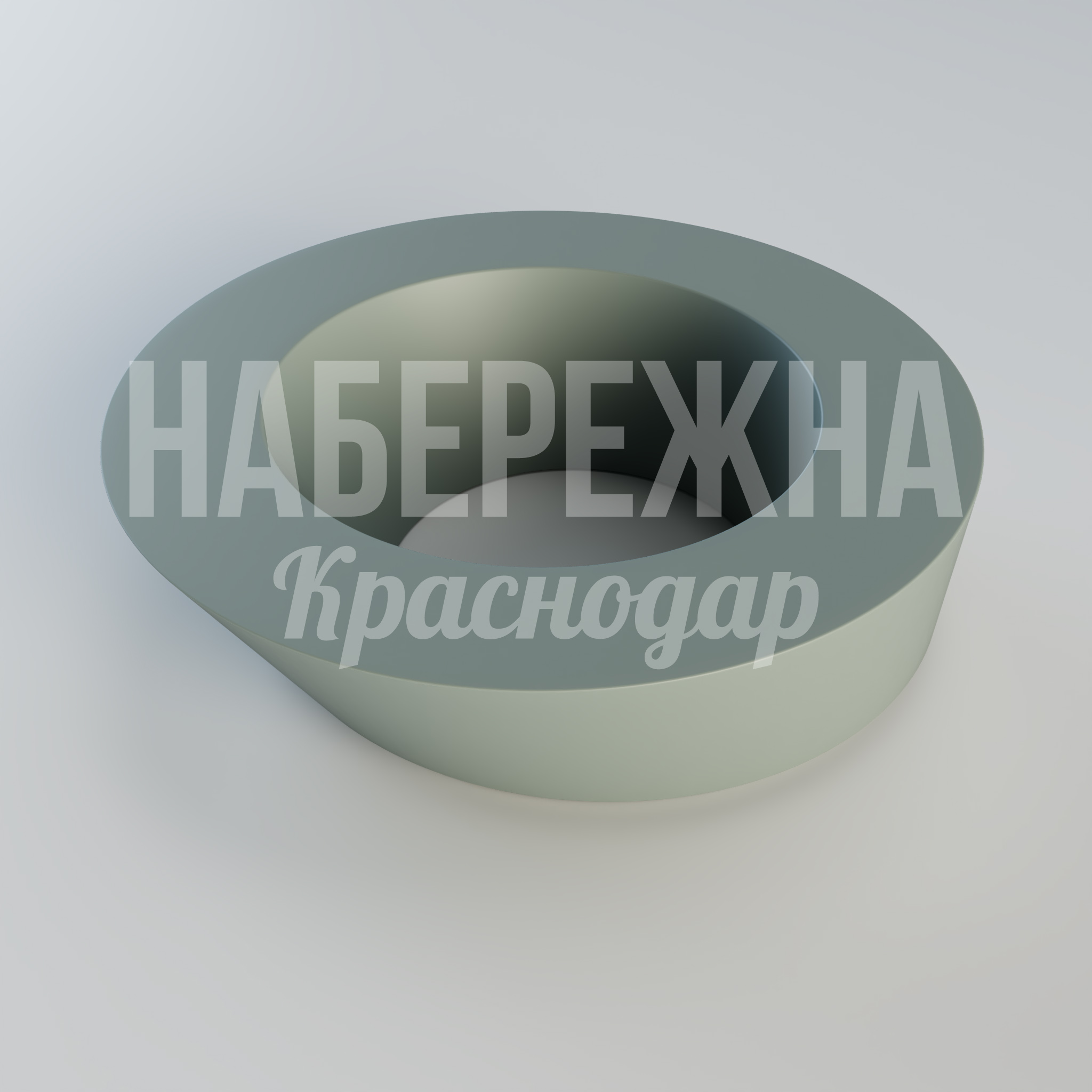 Вазон Usa - купить, 1670x1670x470 мм, Стеклопластик