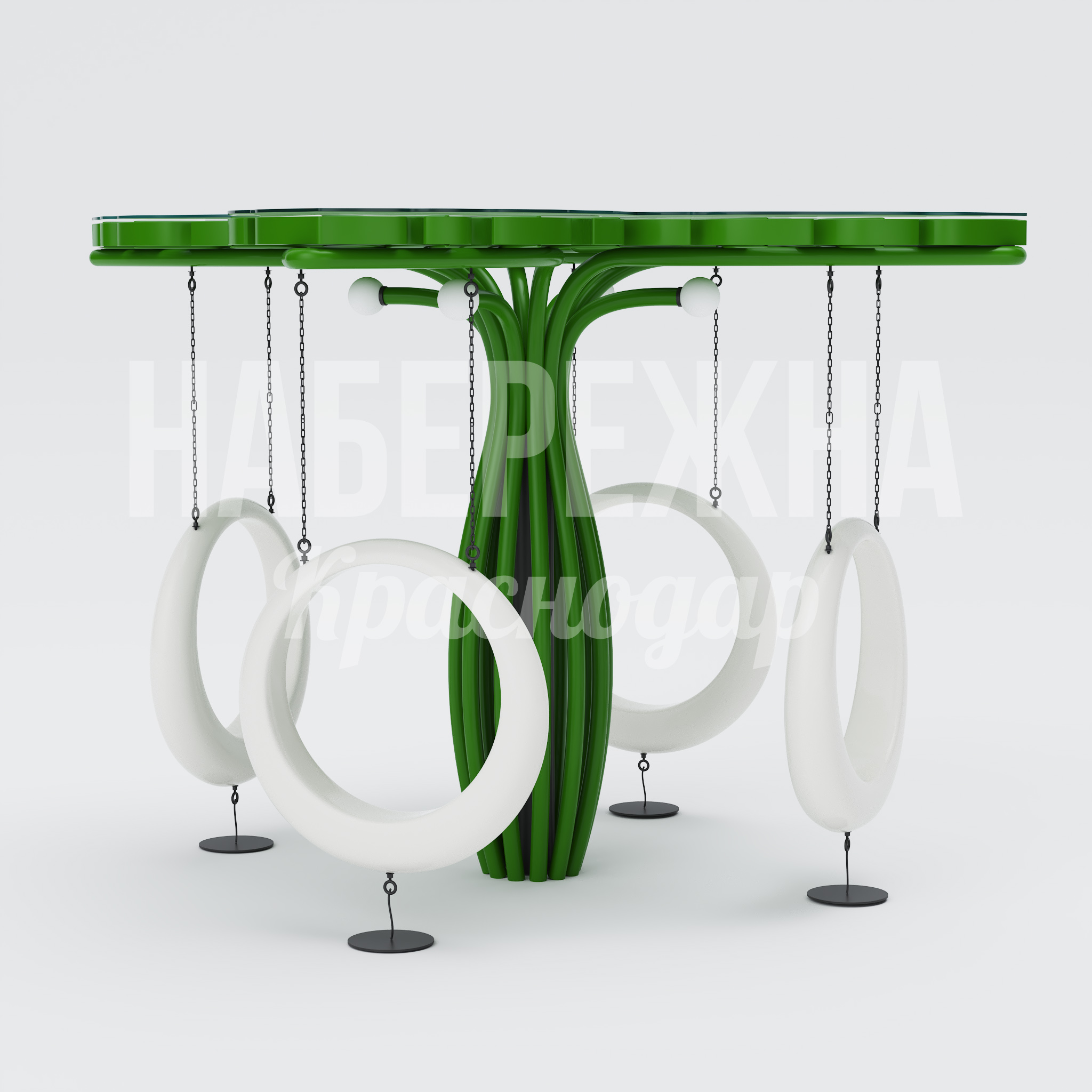 Качели Kötsenyå - заказать, Качели, Металл, Подсветка, Стеклопластик