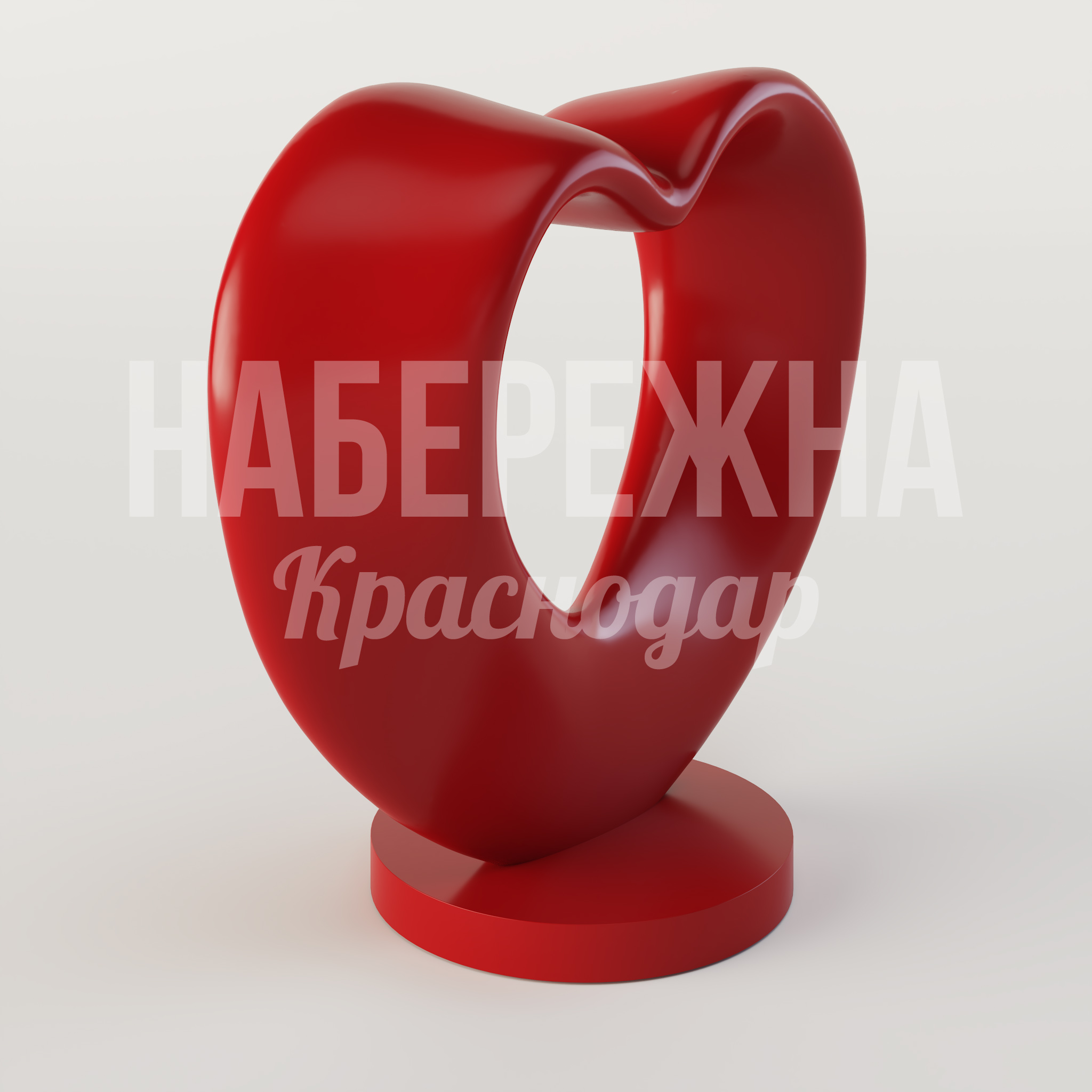 Стелла в форме сердца Mursu - купить, 1600x3300x3050 мм, Стеклопластик