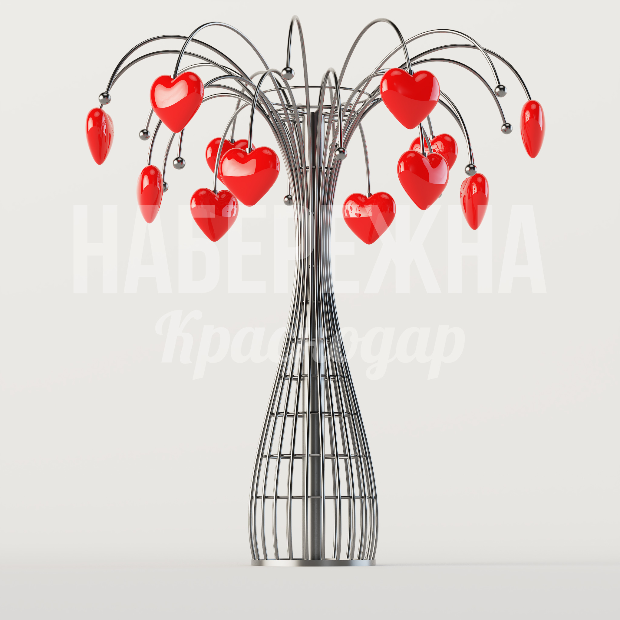 Дерево Dansa из металла - купить, 4400x4400x3580 мм, Металл