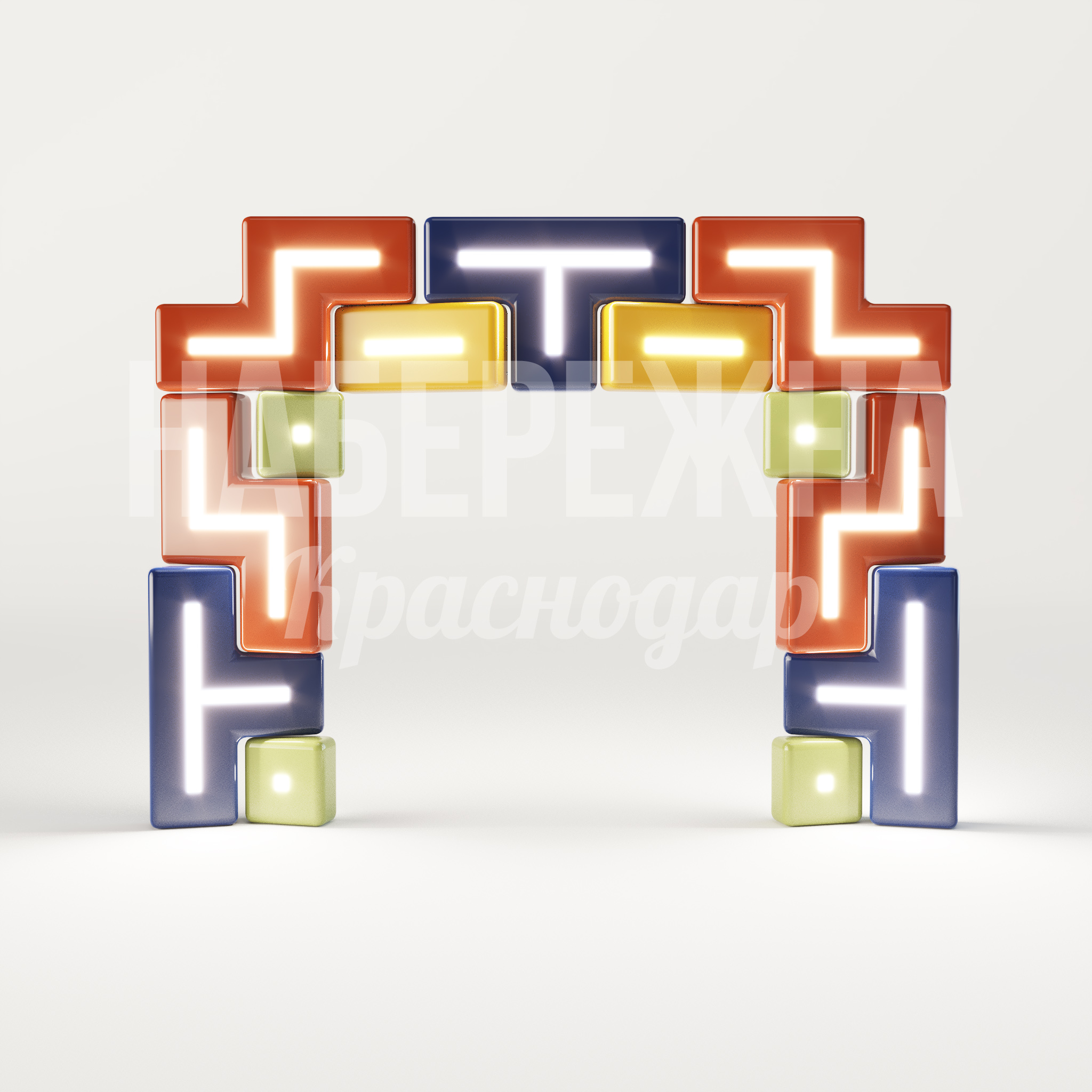 Арка Kun - купить, 570x5600x4200 мм, Подсветка, Стеклопластик