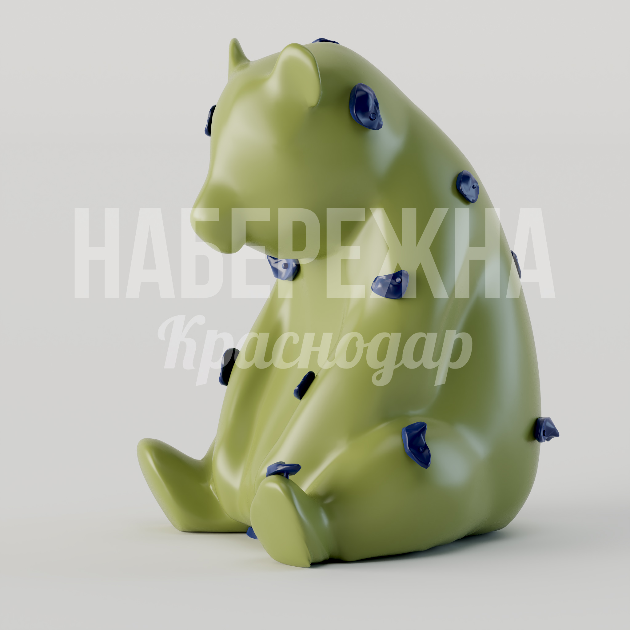 Детский скалодром медведь Utre — купить, MAF-25.022 | Набережна Детский скалодром медведь Utre - купить, 1530x1350x2050 мм, Стеклопластик