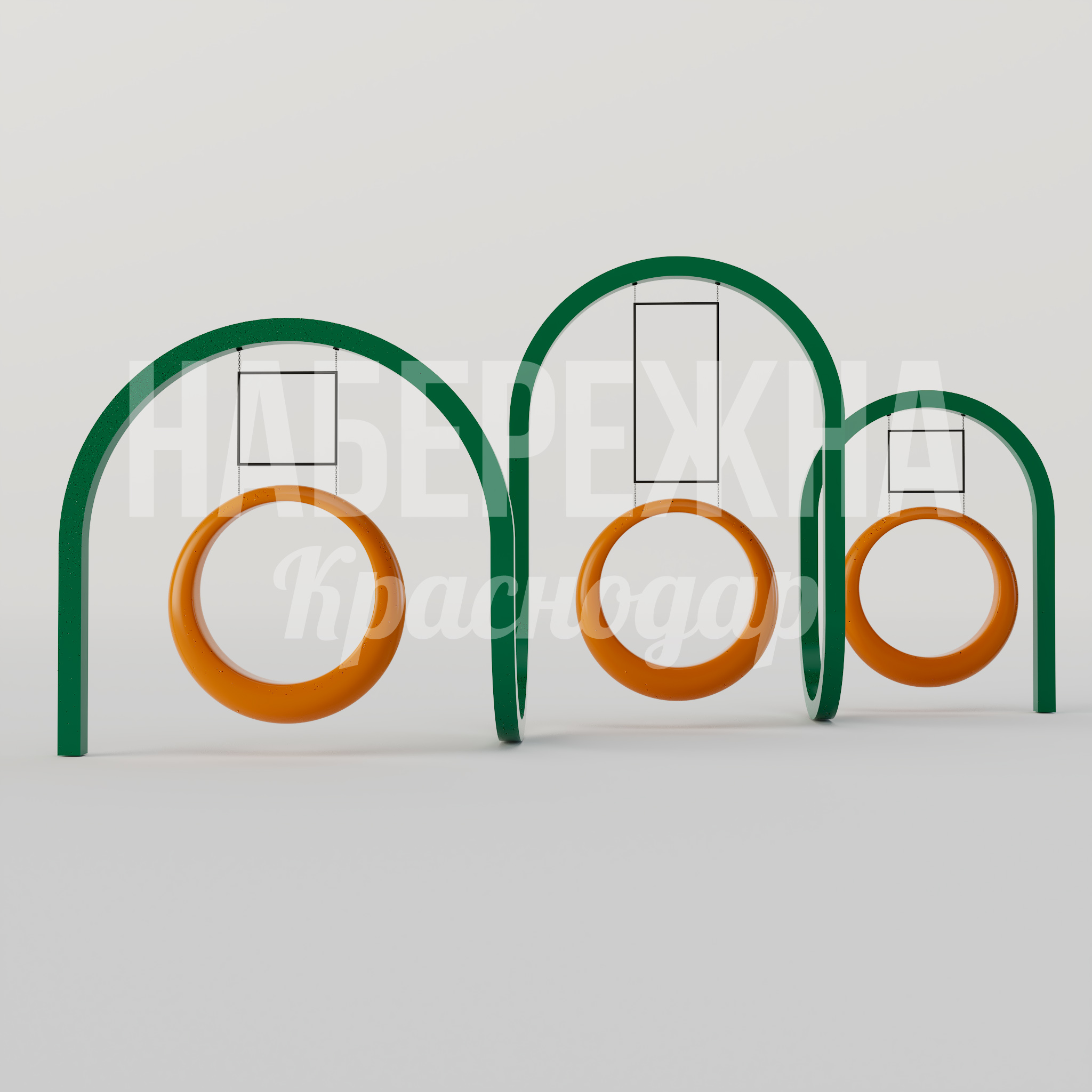 Качели Döcnocri - купить, 3900x7350x3600 мм, Металл, МПК