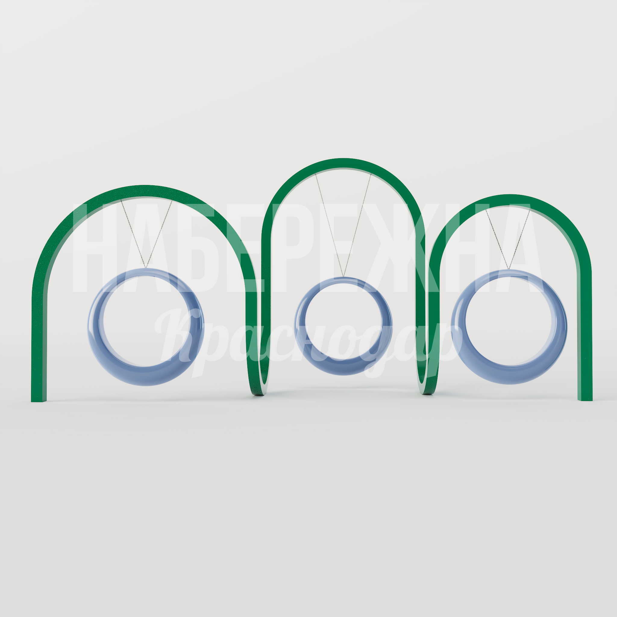 Качели Sudcö - купить, 2300x7300x3600 мм, Металл, МПК