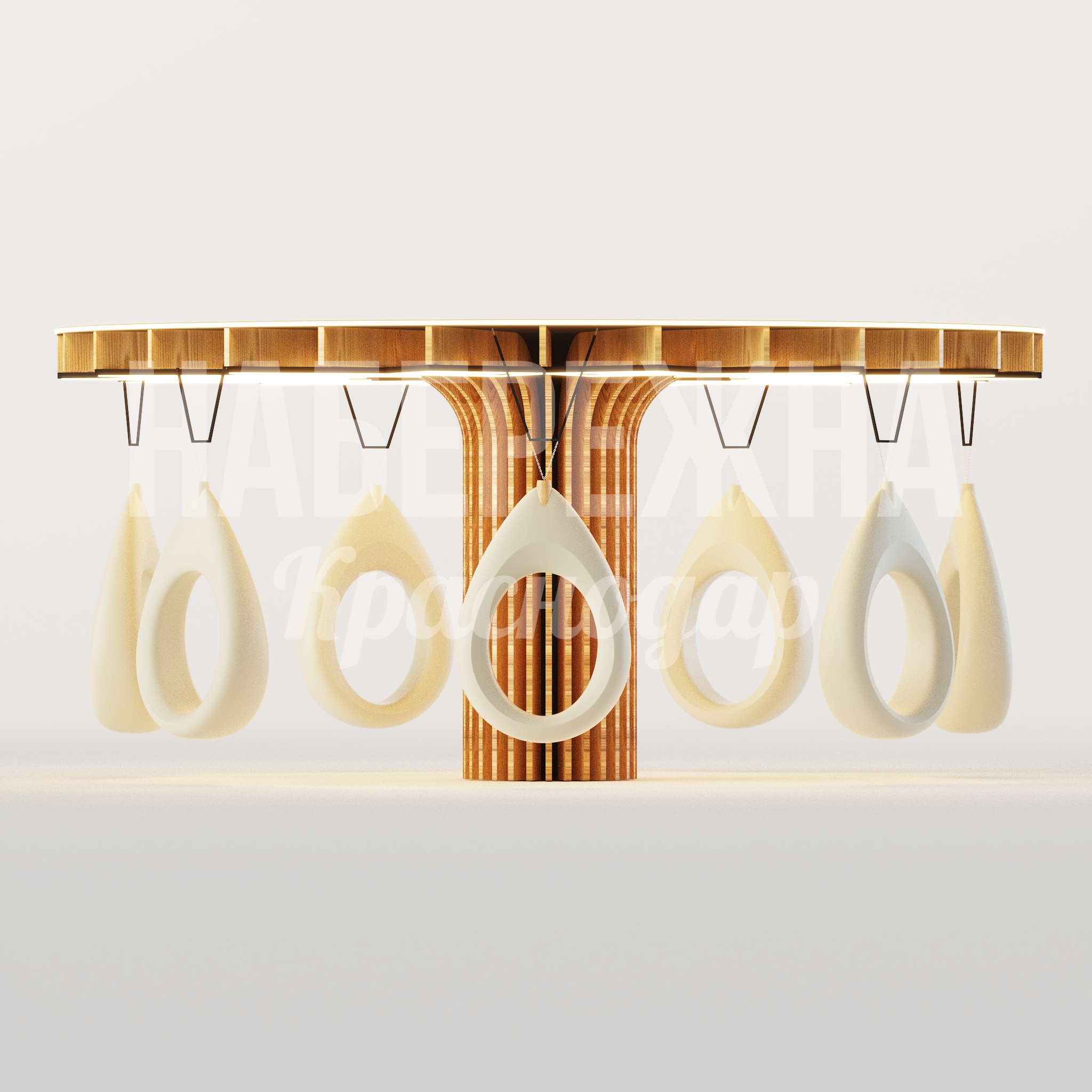 Навес Huyhöpsu с качелями - купить, 8800x8800x3650 мм, Металл, Дерево, Подсветка, Стеклопластик