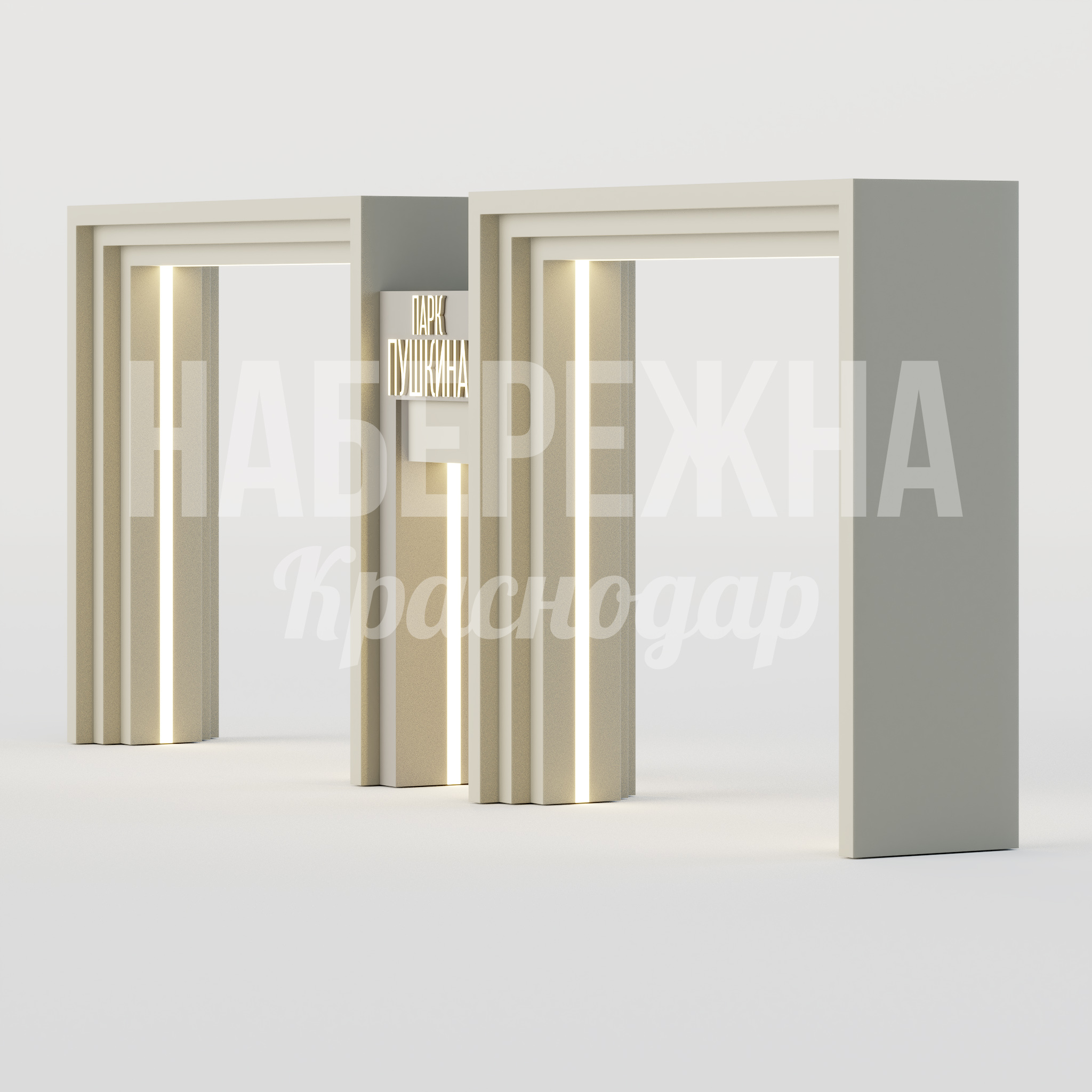 Входная группа Edvo - купить, 1200x10500x4000 мм, Подсветка