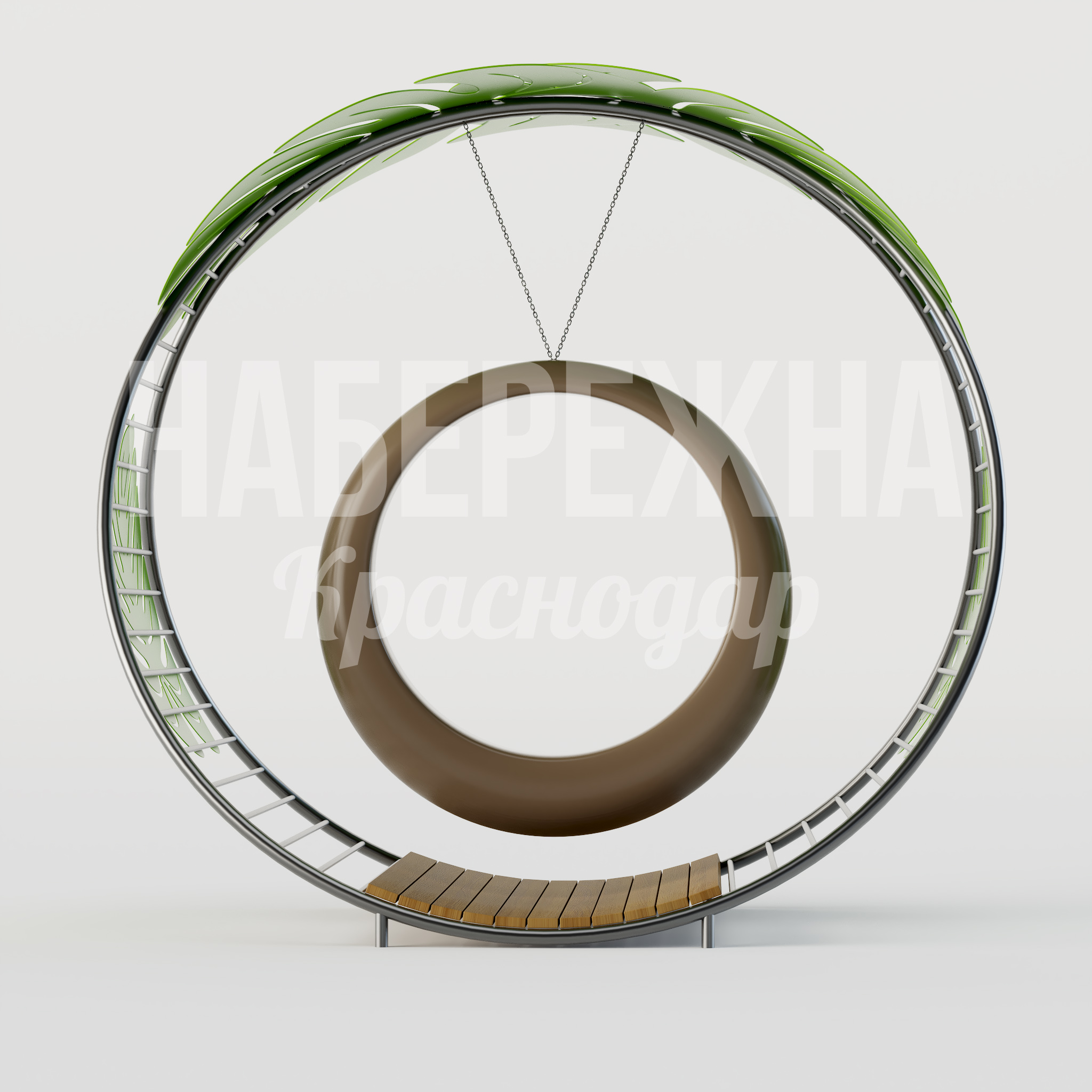 Качель Cibius - купить, 2050x2850x2700 мм, Металл, Дерево, Стеклопластик