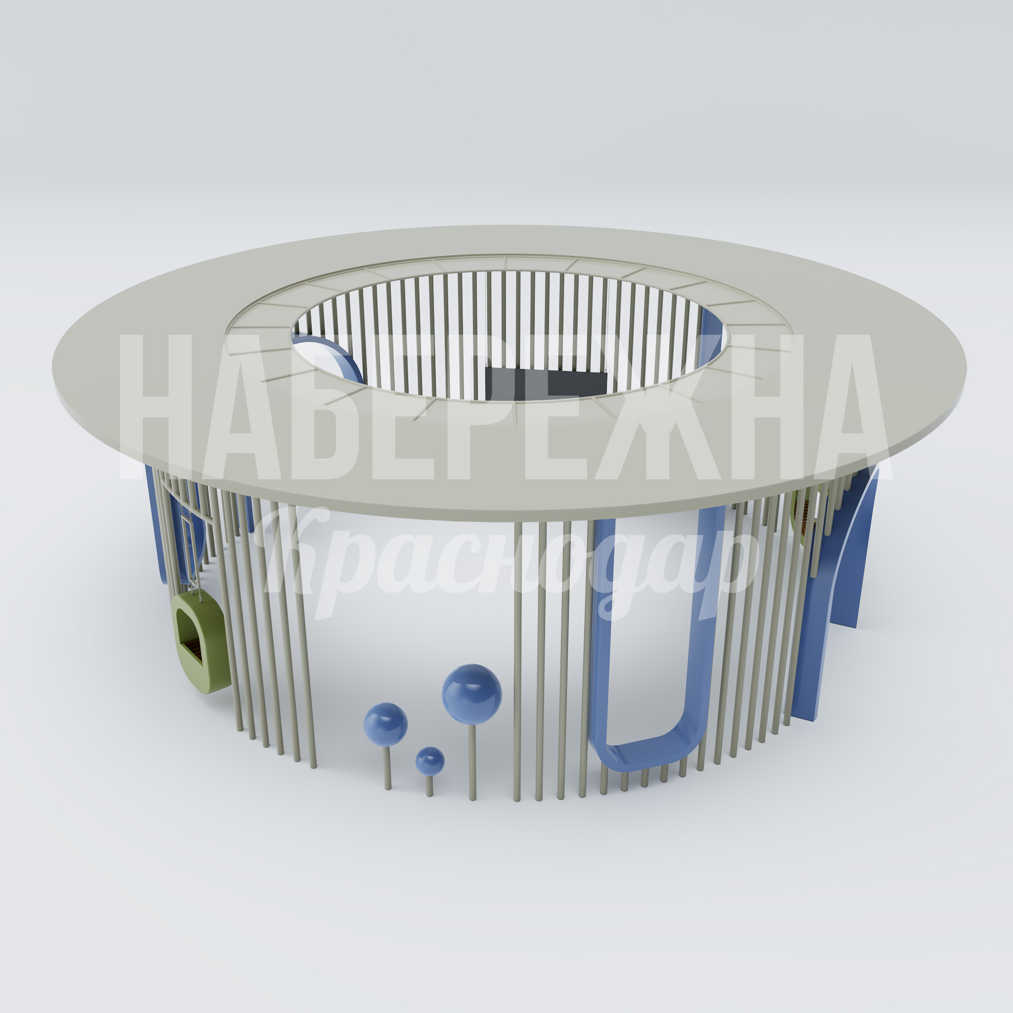 Пергола с качелями Mirfurle - заказать, Перголы, Металл, Дерево, Стеклопластик