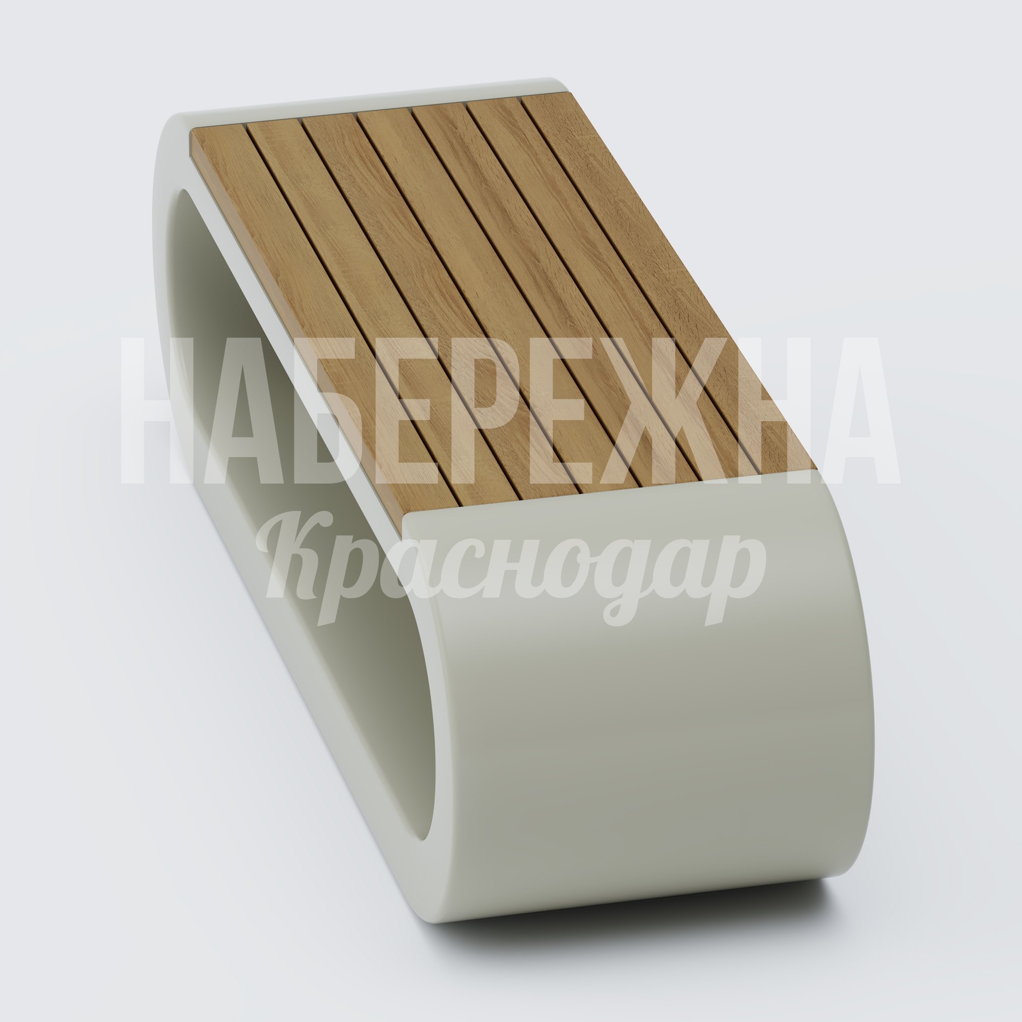 Лавочка Anloyvo — купить, MAF-25.060-3 | Набережна Лавочка Anloyvo - заказать, Лавочки, Бетон, Дерево