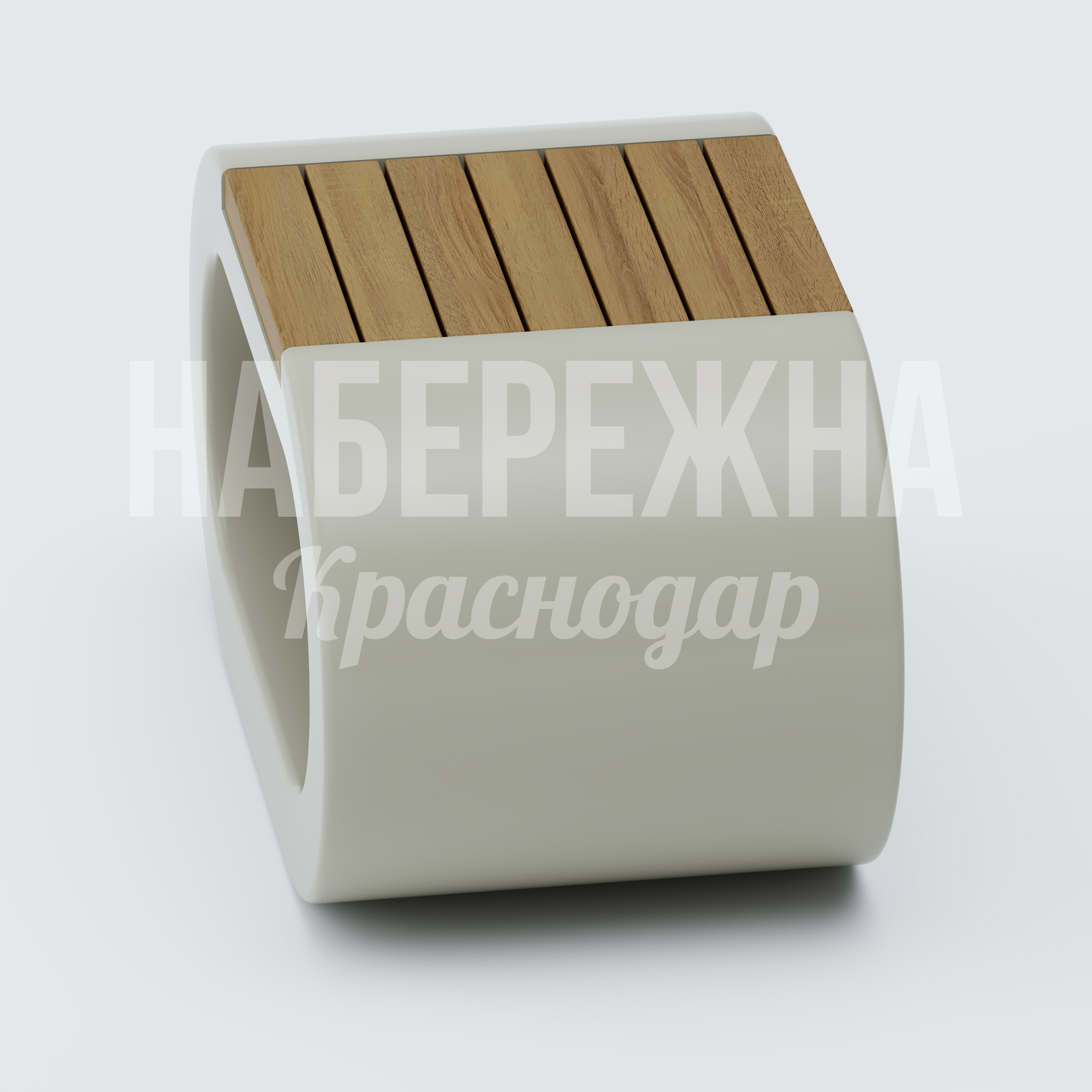 Сиденье Ravapu — купить, MAF-25.060-4 | Набережна Сиденье Ravapu - заказать, Сиденье, Бетон, Дерево