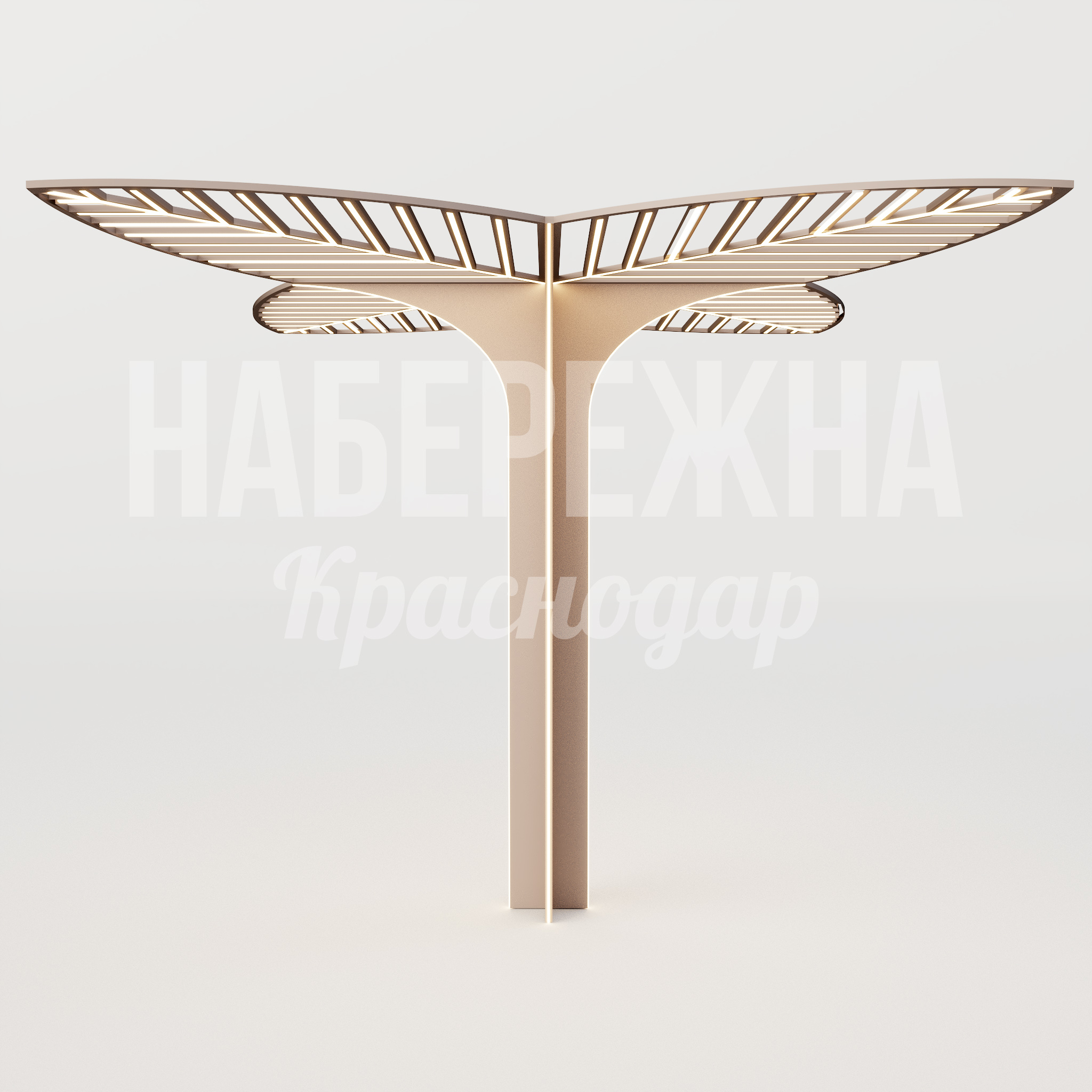 Навес Vurvö - купить, 10000x10000x6250 мм, Металл, Подсветка