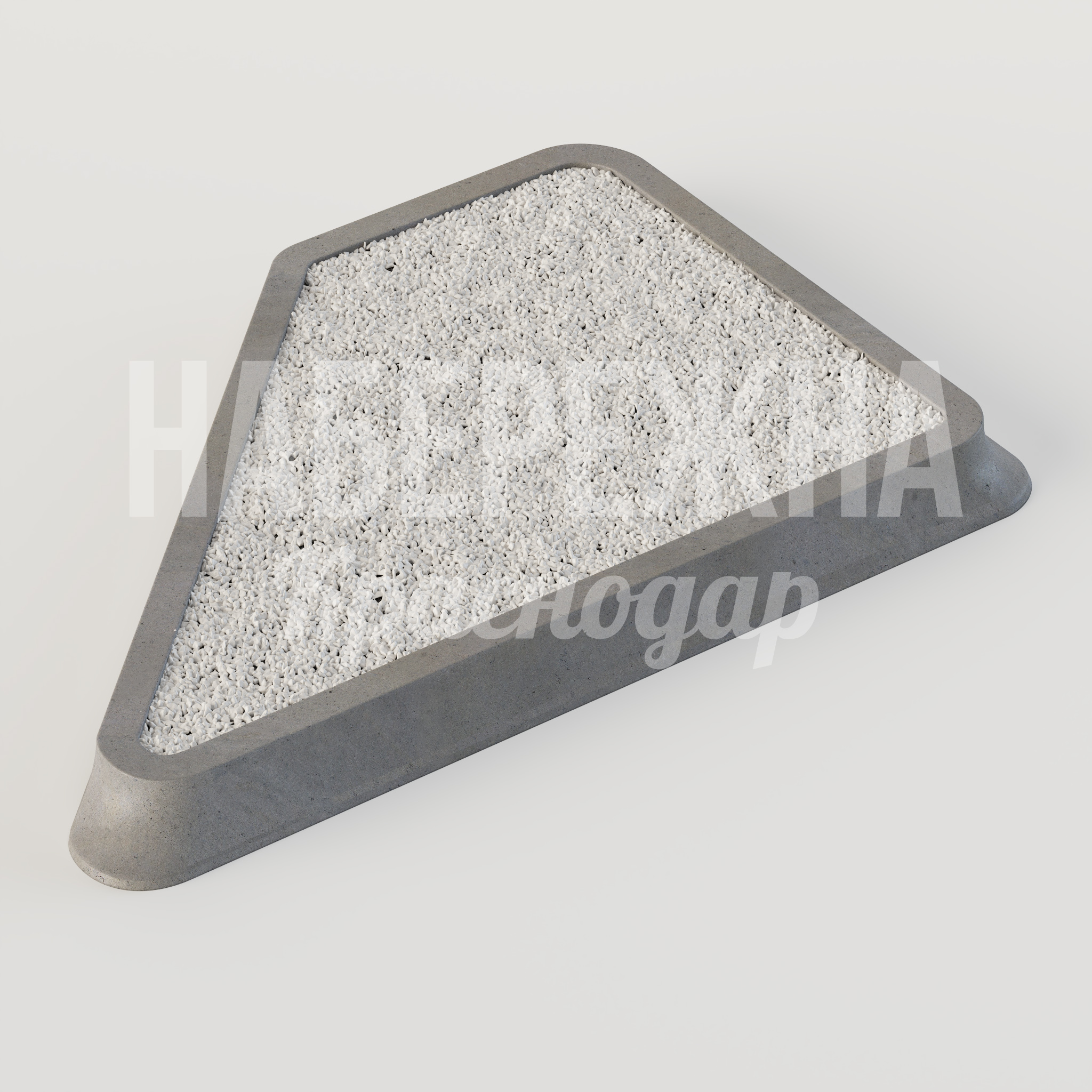 Клумба Elfe - купить, 5650x8300x530 мм, Бетон