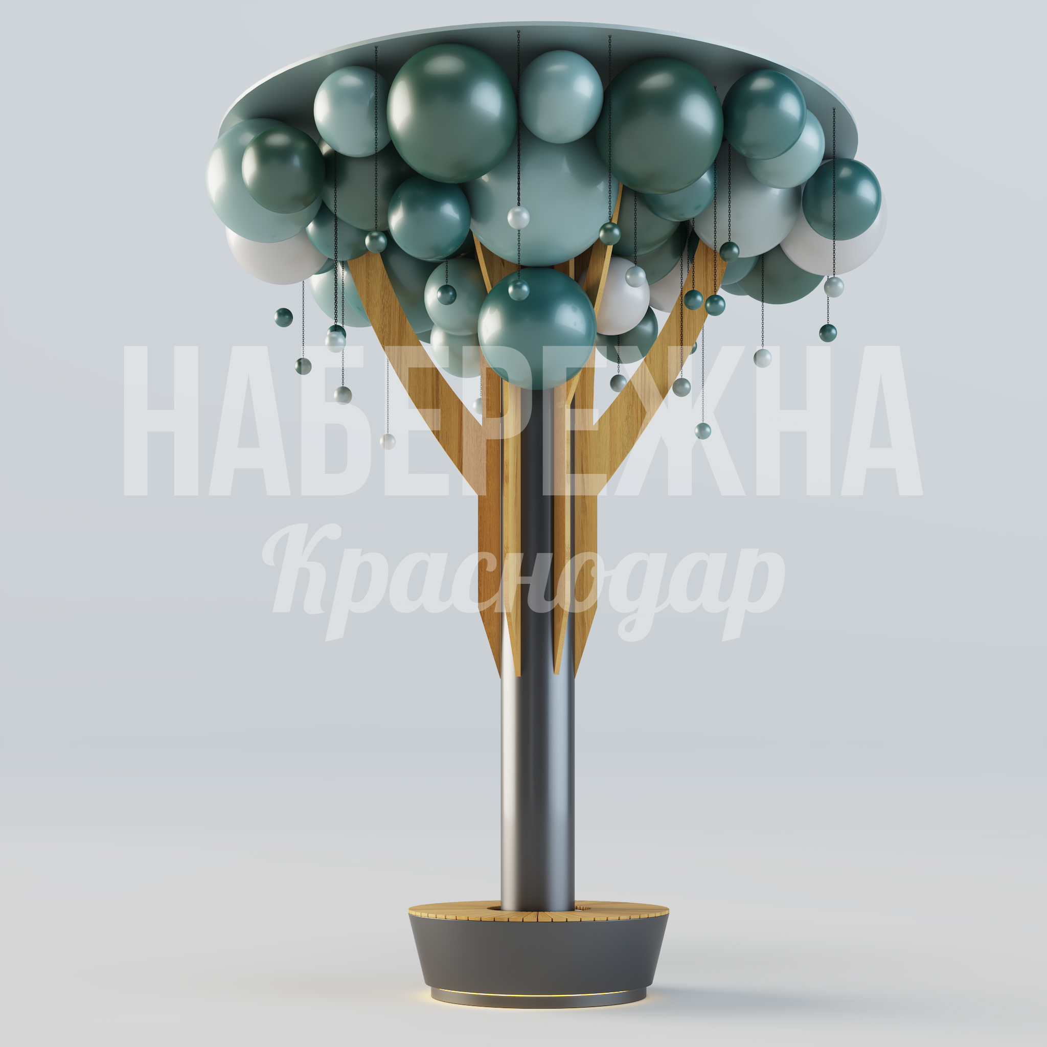 Навес с посадочным местом Ergånbo 3590x3560x4500 мм. MAF-25.076 Навес с интегрированной скамьёй и подсветкой для комфортного ожидания на остановках и в зонах отдыха.