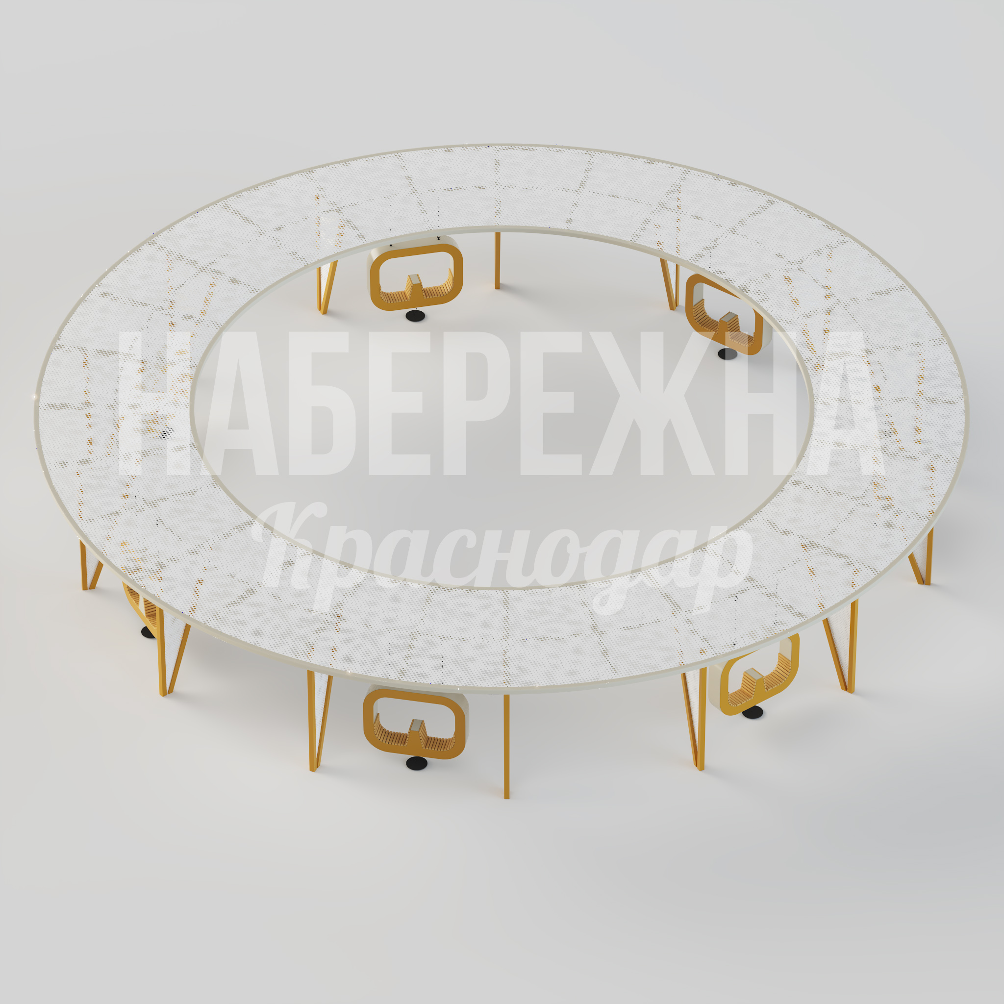 Навес с качелями Vokmop - заказать, Навесы, Металл, Дерево