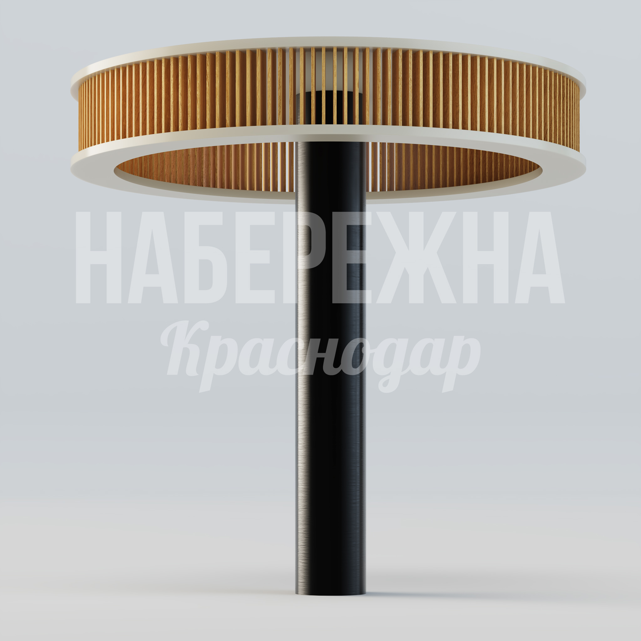 Навес Pinmi 3600x3600x3600 мм. MAF-25.082-1 Навес с деревянными ламелями на металлическом каркасе. Защищает от солнца и осадков в парках и зонах отдыха.