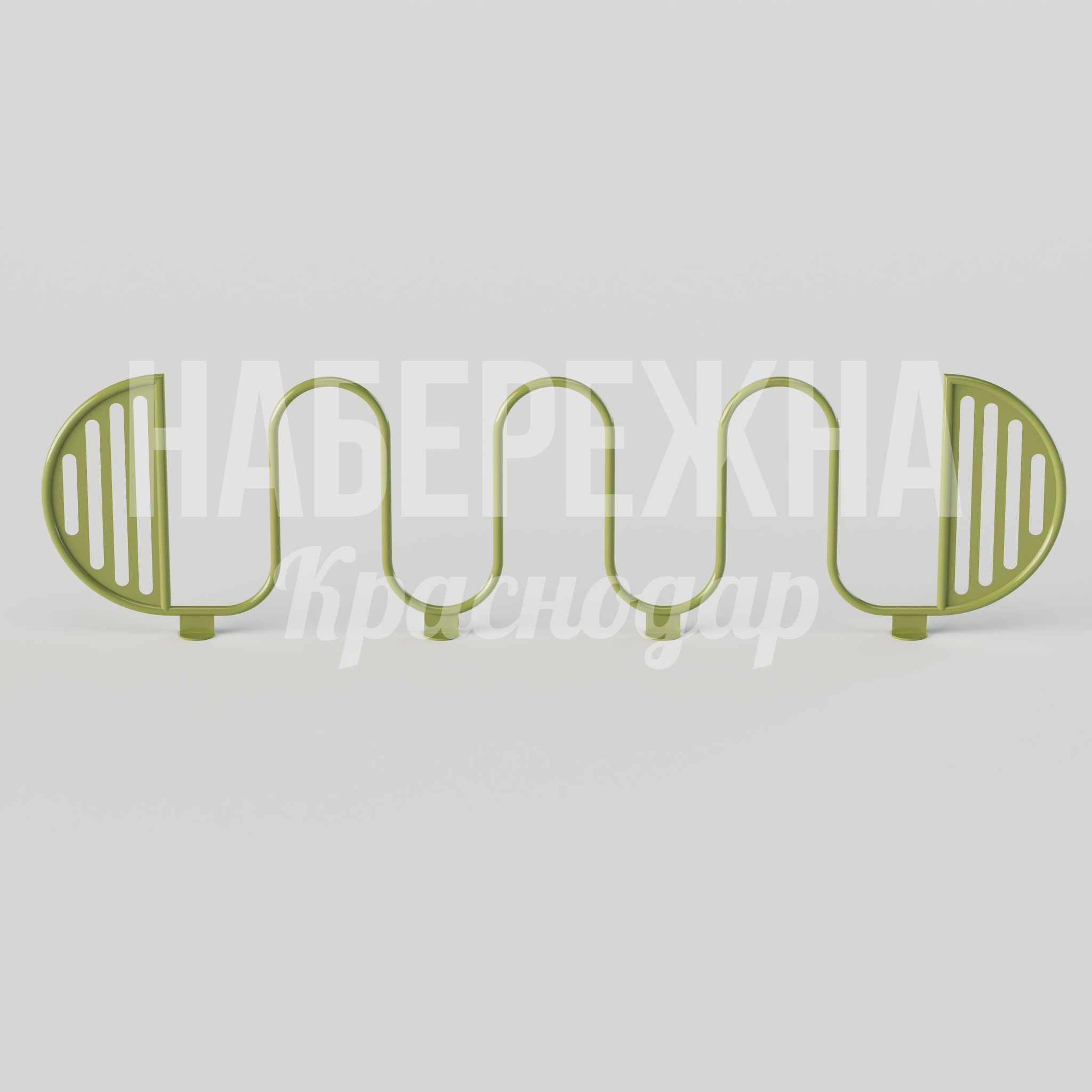 Велопарковка Muesji - купить, 100x2900x770 мм, Металл