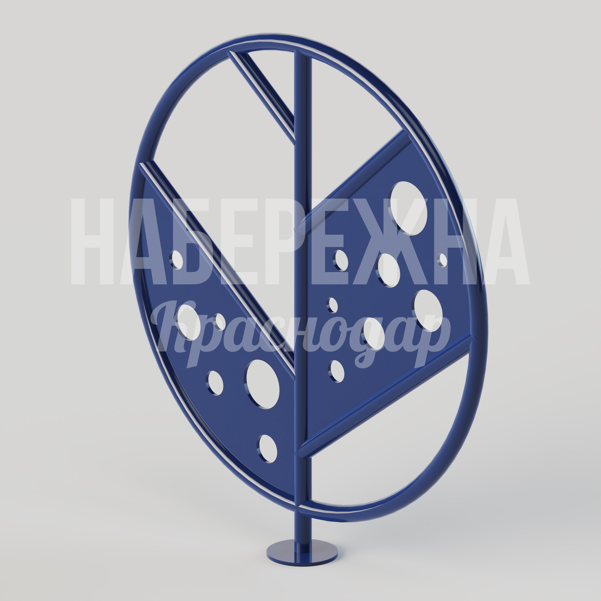 Велопарковка Ven 120x800x880 мм. MAF-25.093 Велопарковка в форме листа с перфорацией на 2 велосипеда, защищает от опрокидывания и экономит пространство.