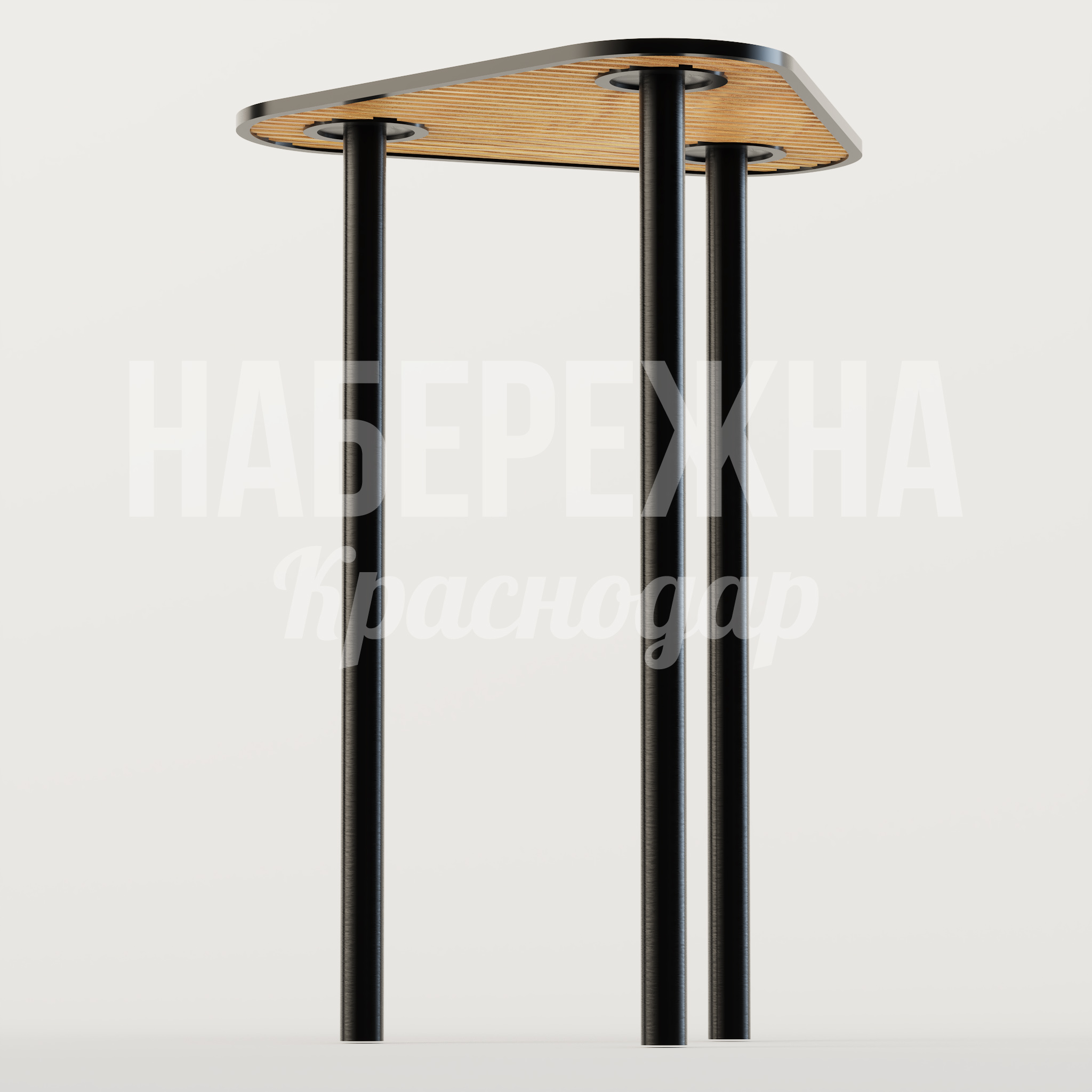 Навес Humnipko - купить, 3280x3000x4200 мм, Металл, Дерево