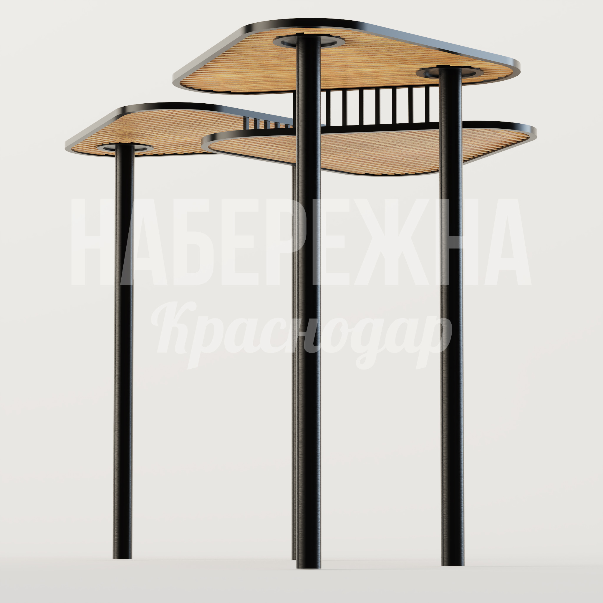 Навес Luöyba - заказать, Навесы, Металл, Дерево