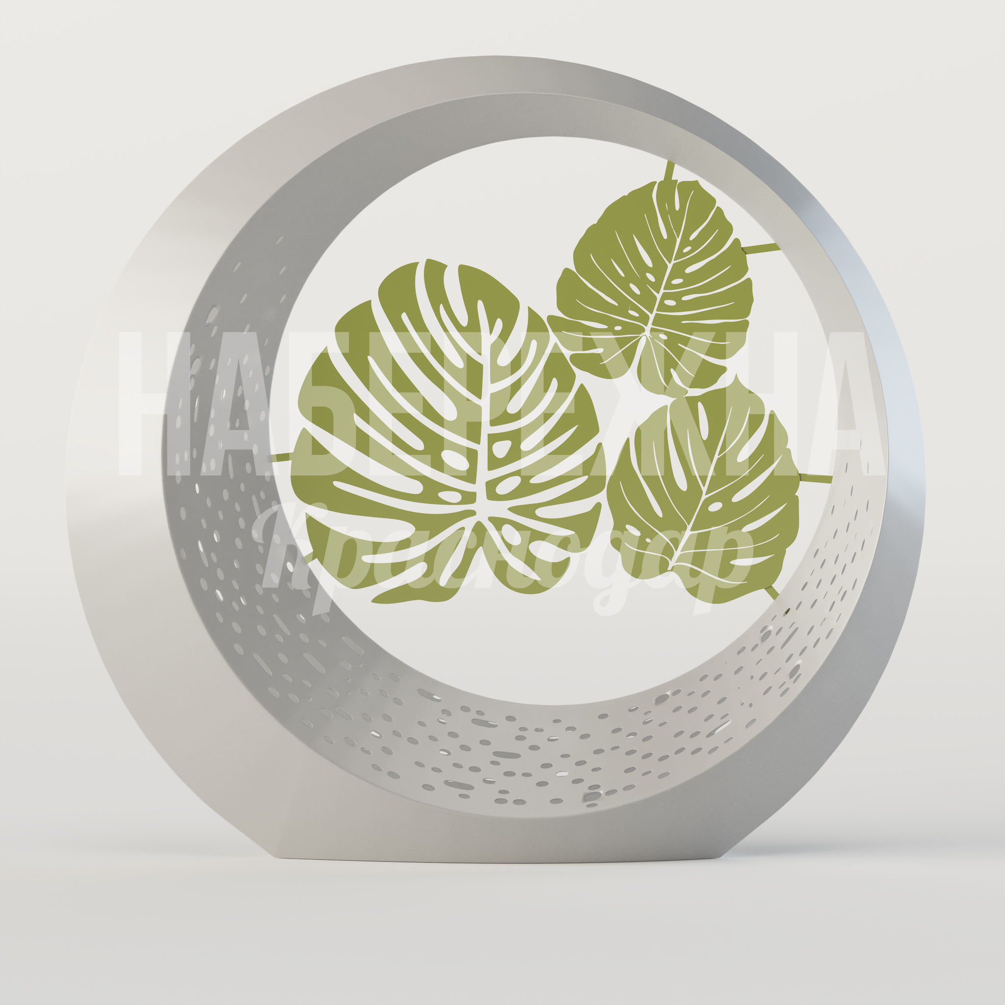 Арт-объект листы Монстеры Eytolfe - купить, 400x2180x2000 мм, Металл