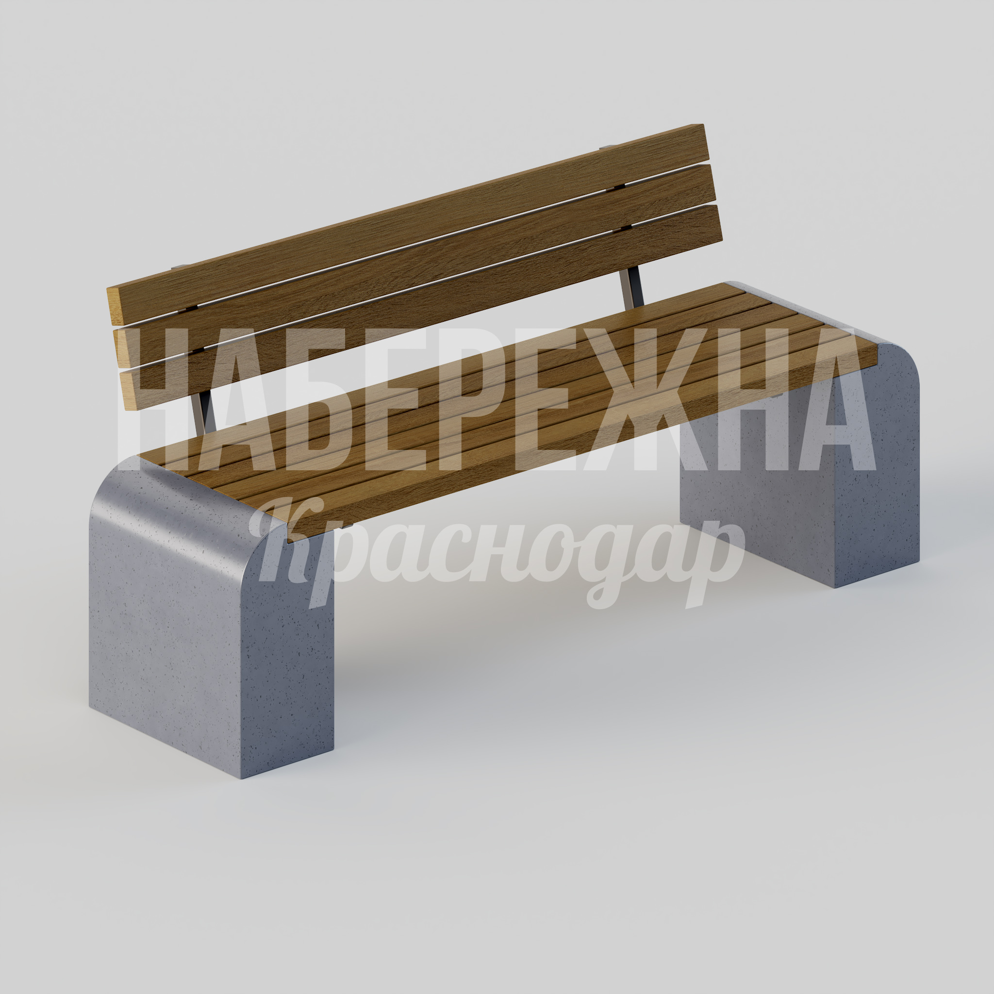 Скамейка Luscåd — купить, MAF-25.111-1 | Набережна Скамейка Luscåd 460x3000x730 мм. MAF-25.111-1 Скамейка со спинкой и бетонными опорами. Деревянные планки на металлокаркасе. Устойчива к нагрузкам и осадкам.