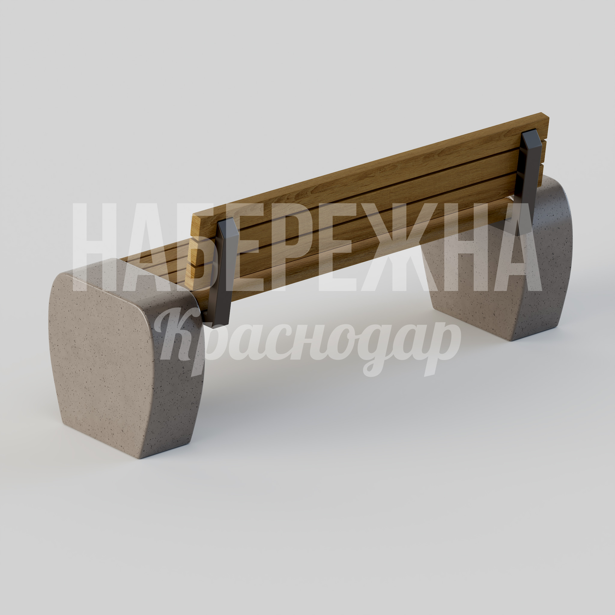 Скамейка Geådne - заказать, Скамейки из бетона, Бетон, Металл, Дерево