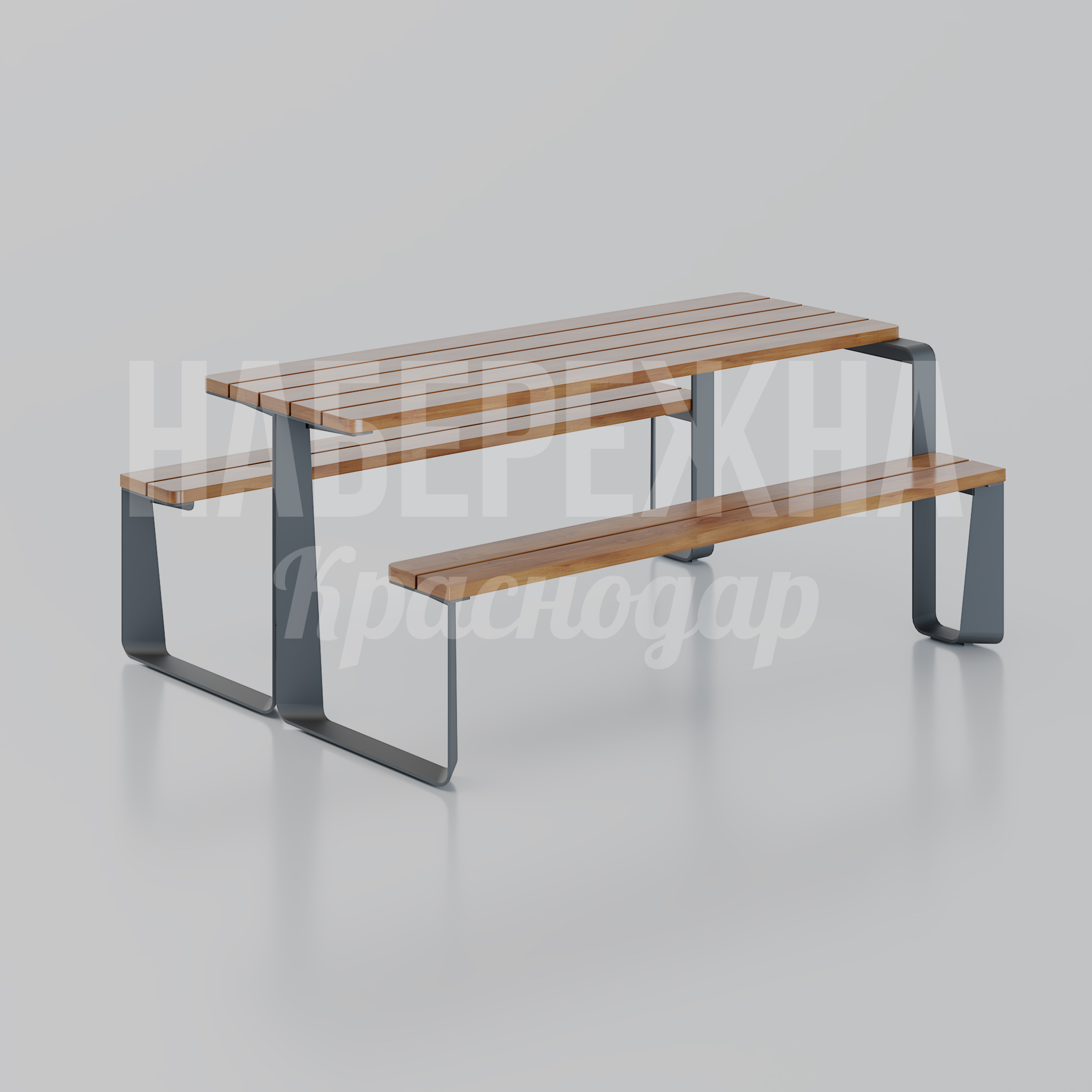 Парковый стол с лавочками Evdiå - фото 1