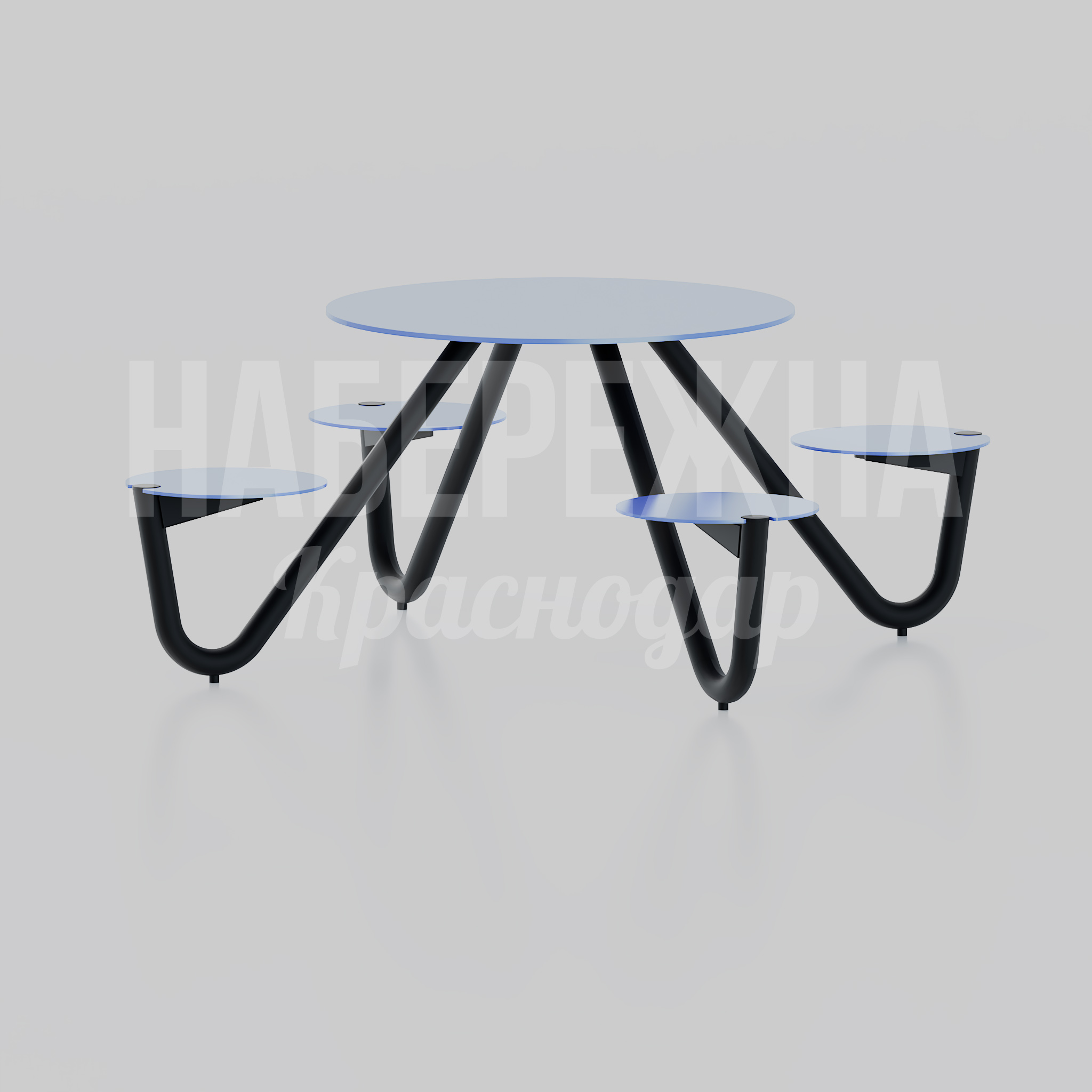 Парковый стол с сиденьями Yuö - фото 1