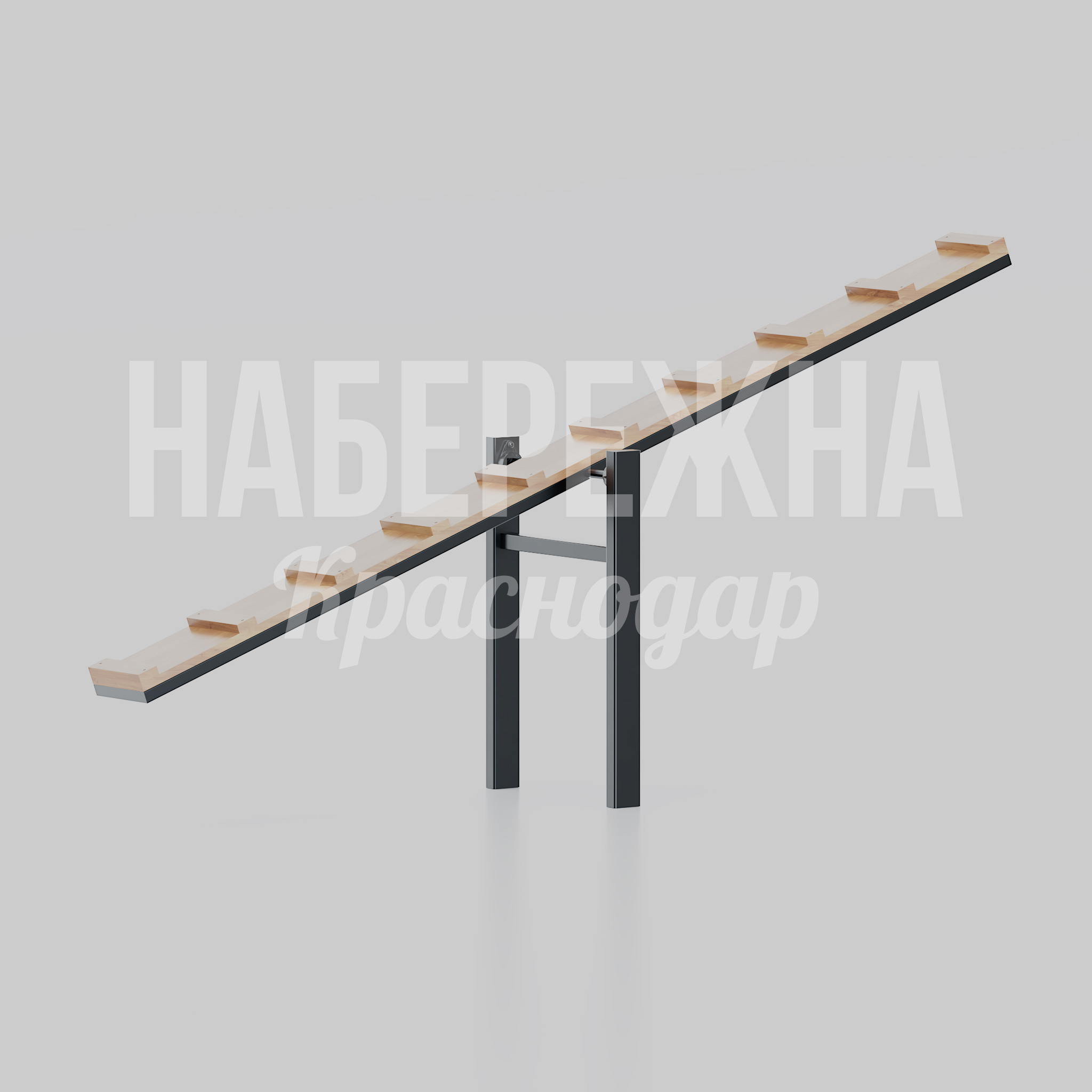 Балансир для собак Toncefnu 700x3300x1700 мм. MAF-26.017 Балансир для собак с металлическим каркасом и деревянными ступенями. Развивает координацию животных на площадках.