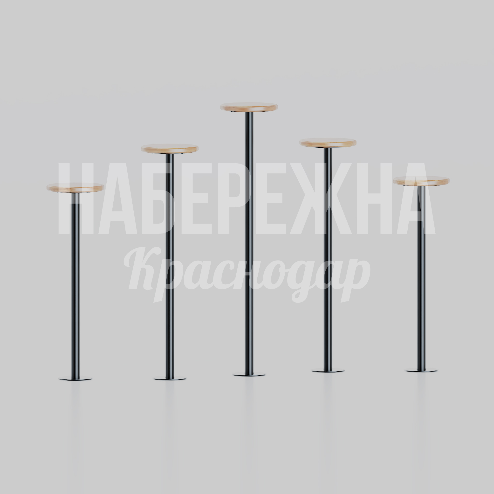 Столбики-балансиры для животных 2000x2200x1400 мм. MAF-26.018 Балансиры для животных с деревянными платформами и стальными стойками. 5 высот для тренировки координации питомцев.