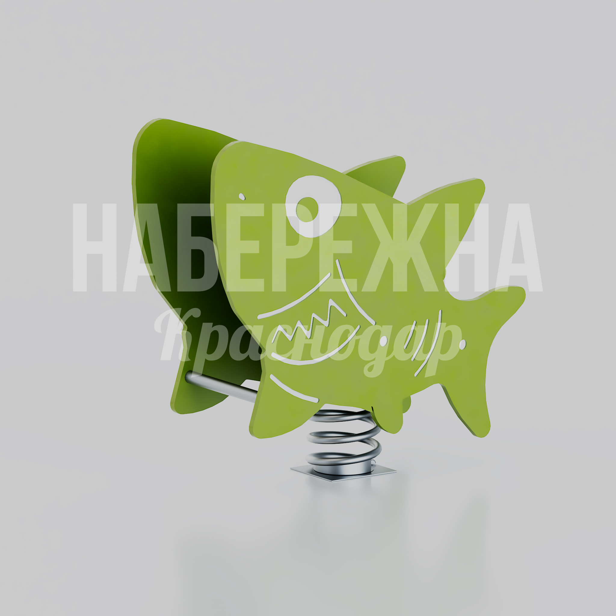 Пружинная качалка Рыба Ocvojmo — купить, MAF-26.064 | Набережна Пружинная качалка Рыба Ocvojmo 400x1000x950 мм. MAF-26.064 Качалка-балансир в форме рыбы на пружинном основании для детских площадок. Развивает координацию и вестибулярный аппарат.