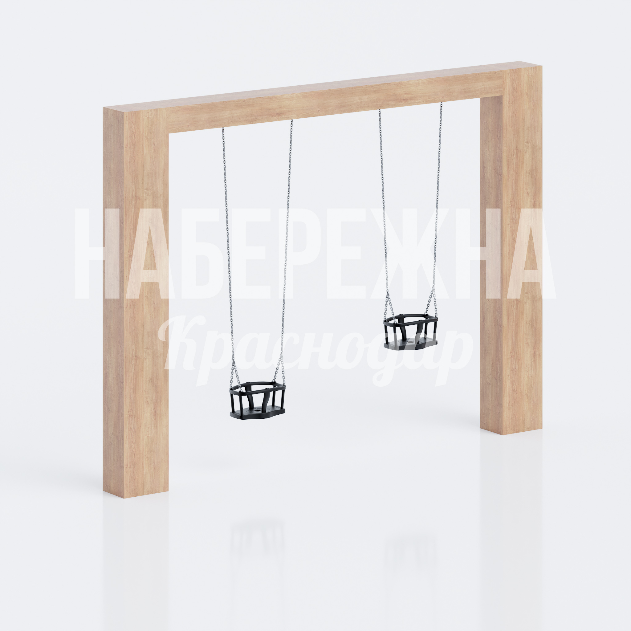 Детские качели Ekietgu — купить, MAF-26.076 | Набережна Детские качели Ekietgu 300x4000x2900 мм. MAF-26.076 Качели с двумя сиденьями на цепях для детских площадок. Безопасная конструкция с защитным ограждением.