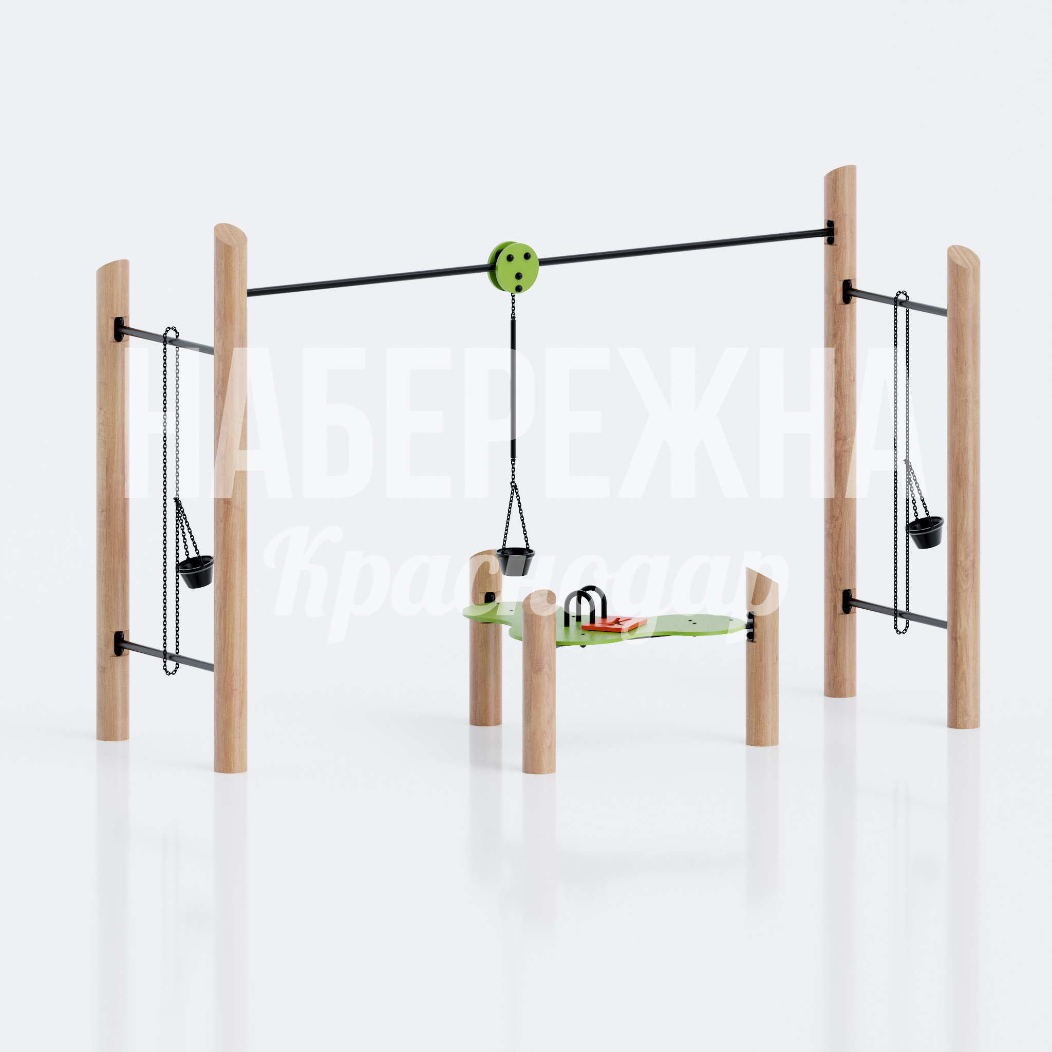 Песочный модуль с подвесными ведерками Foydu