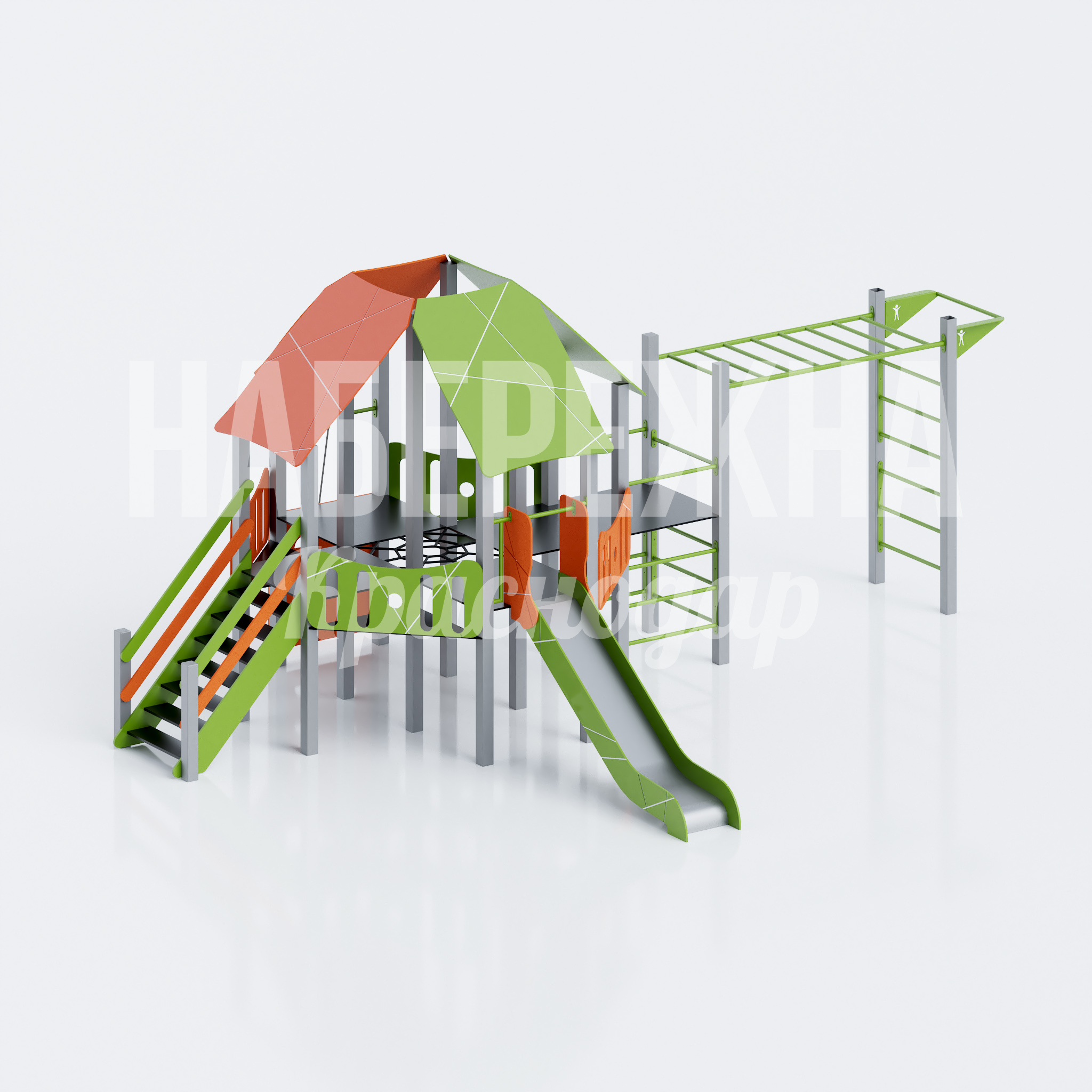 Игровая горка с рукоходом Jebga