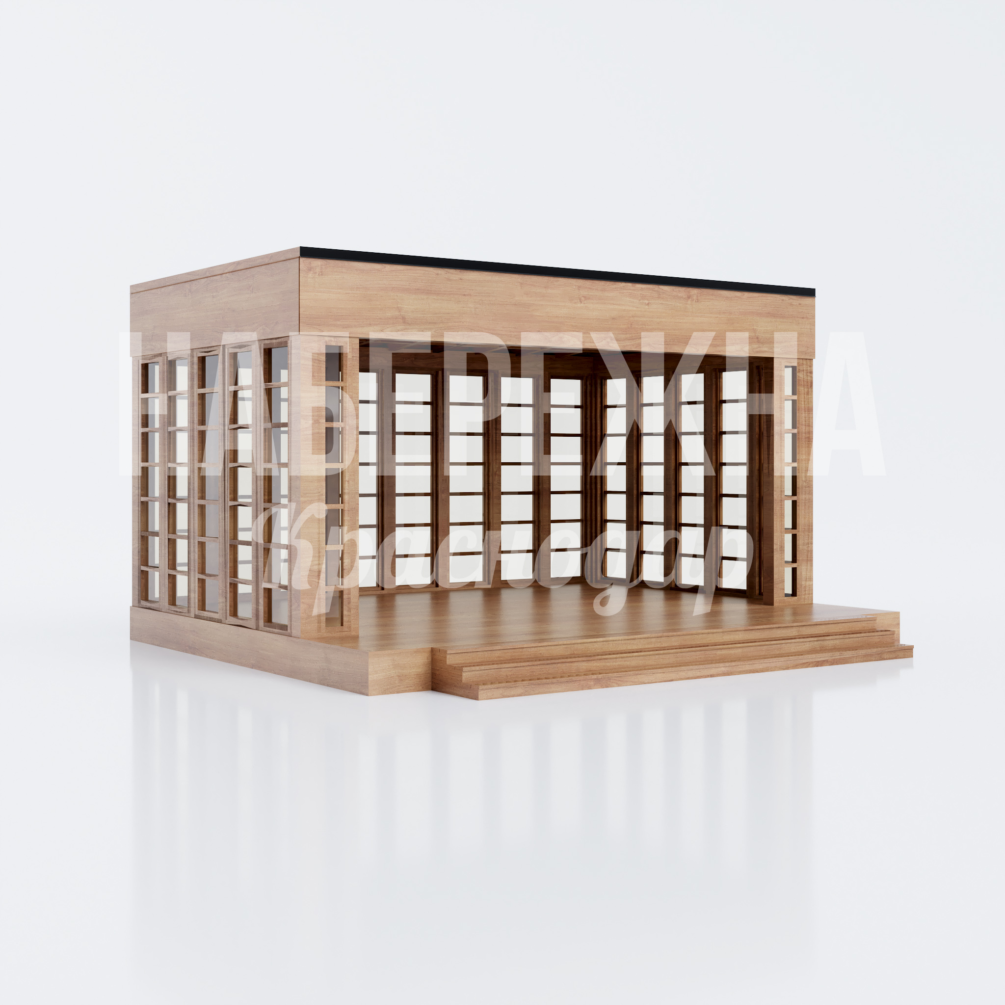 Уличная деревянная сцена Rumni