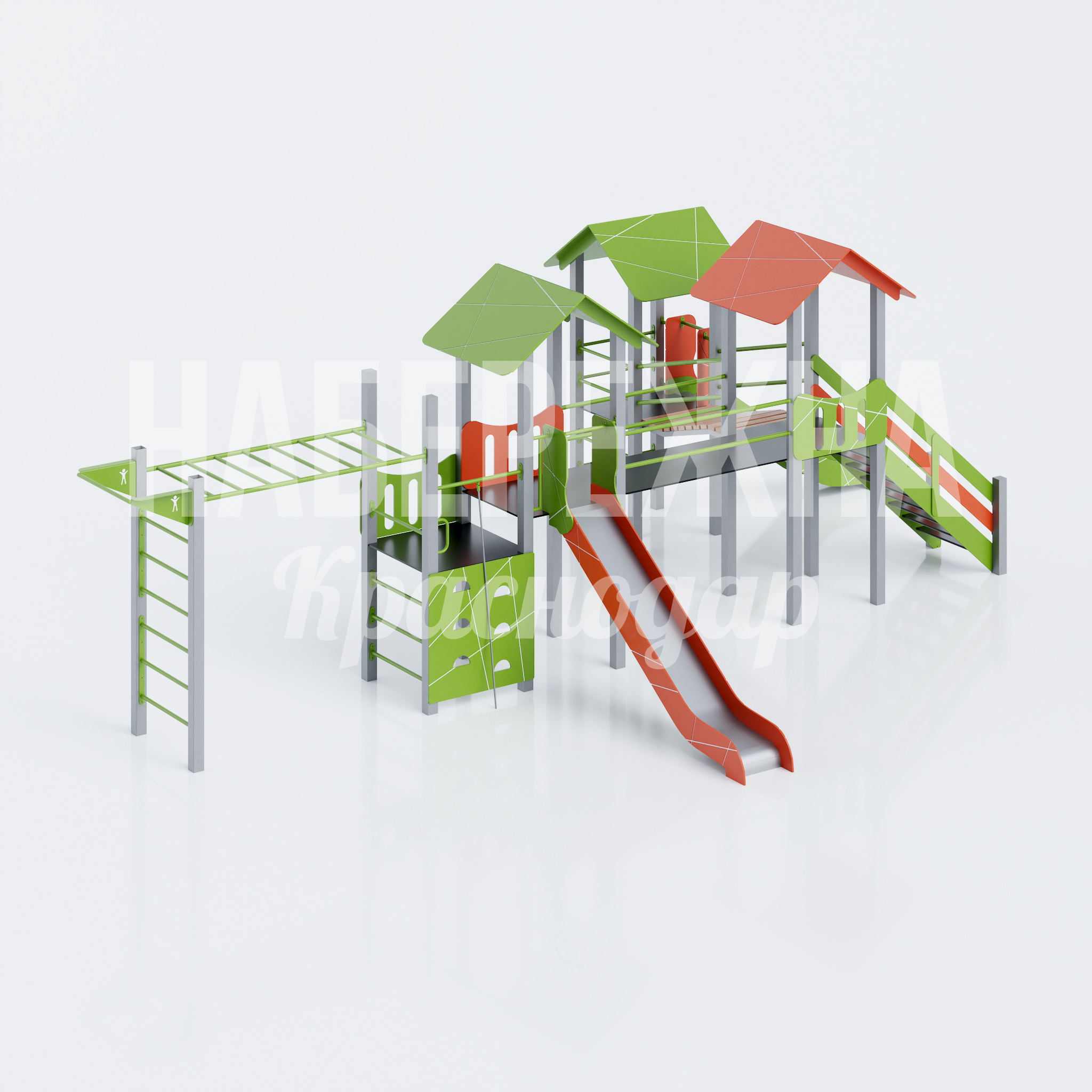 Детская горка с игровым комплексом Båtke