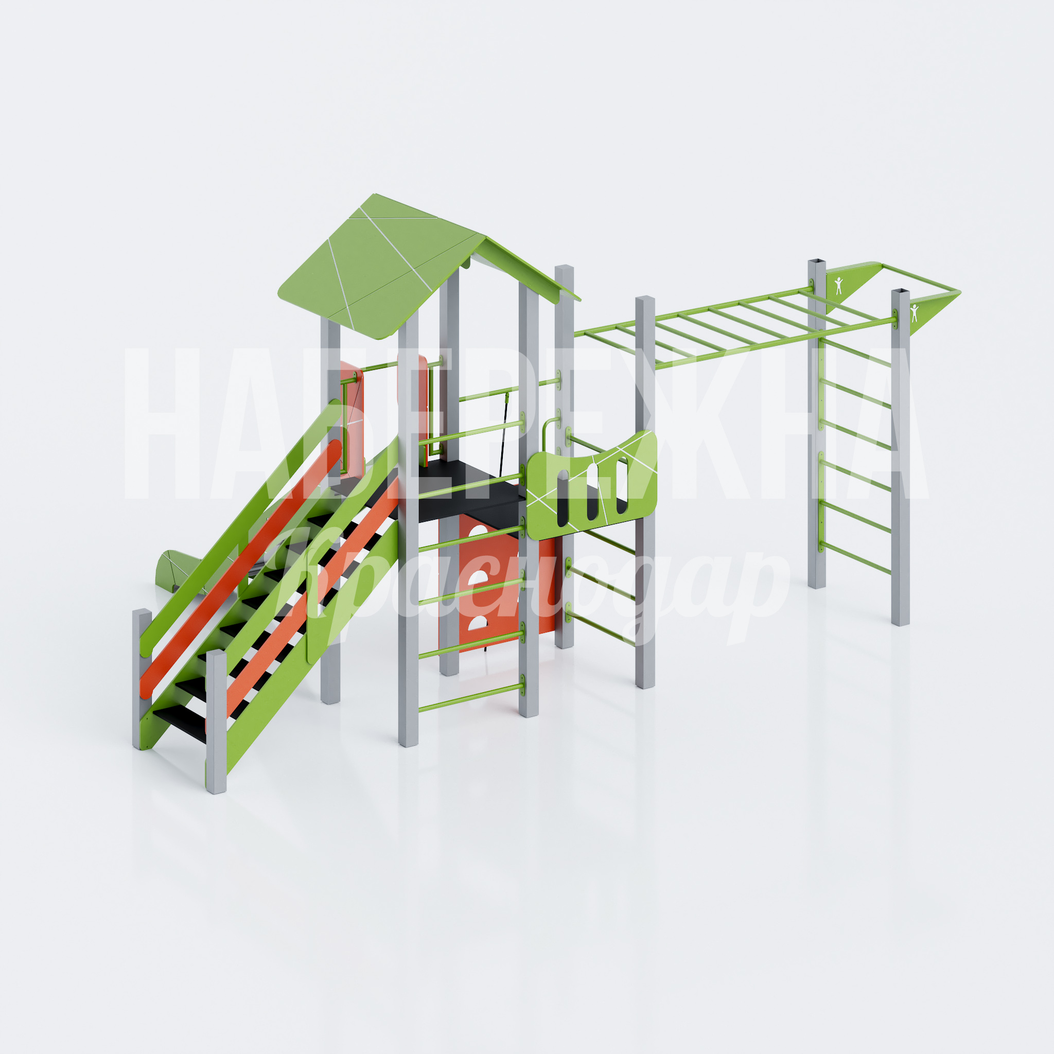 Детская игровая горка с рукоходом Nåticaak