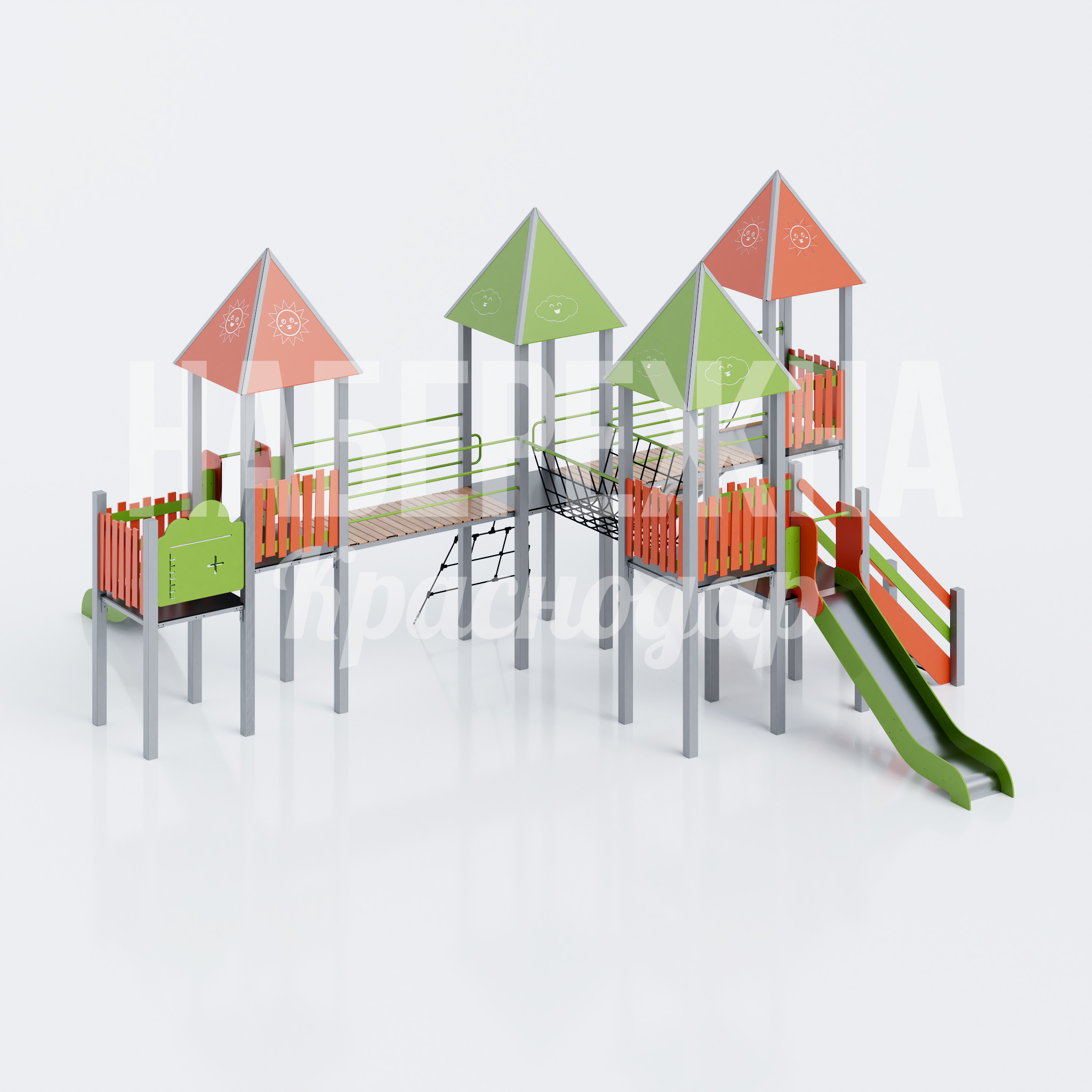 Детская игровая горка с лазалками Ciyci