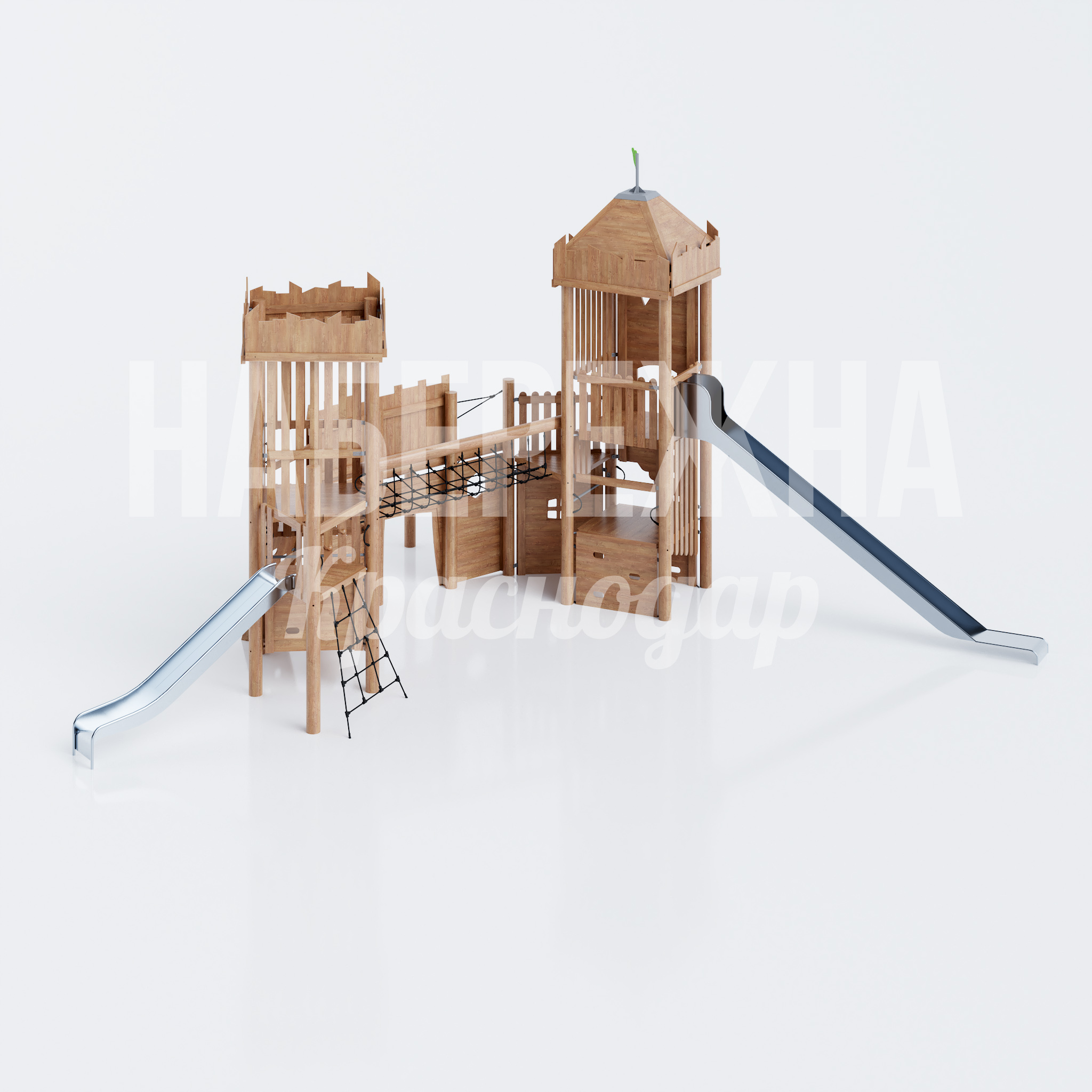 Детская игровая горка в Эко стиле Rislepde